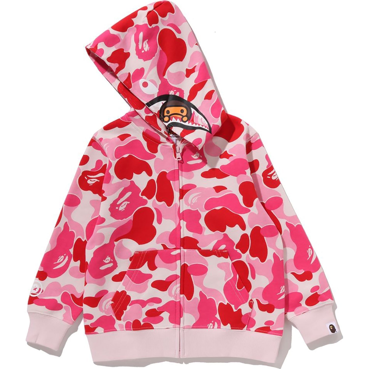 BAPE ABC CAMO MILO SHARK ZIP HOODIE KIDS