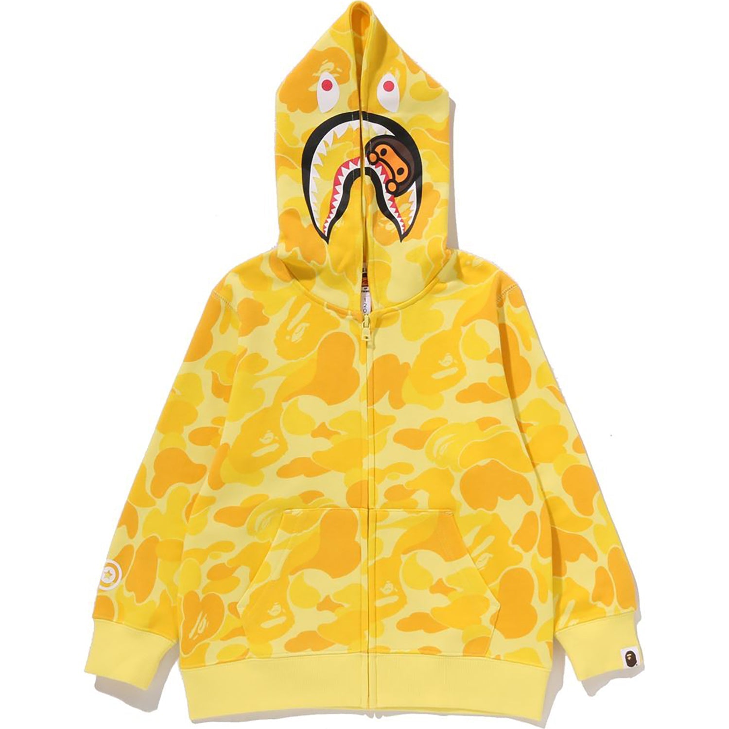 BAPE ABC CAMO MILO SHARK ZIP HOODIE KIDS