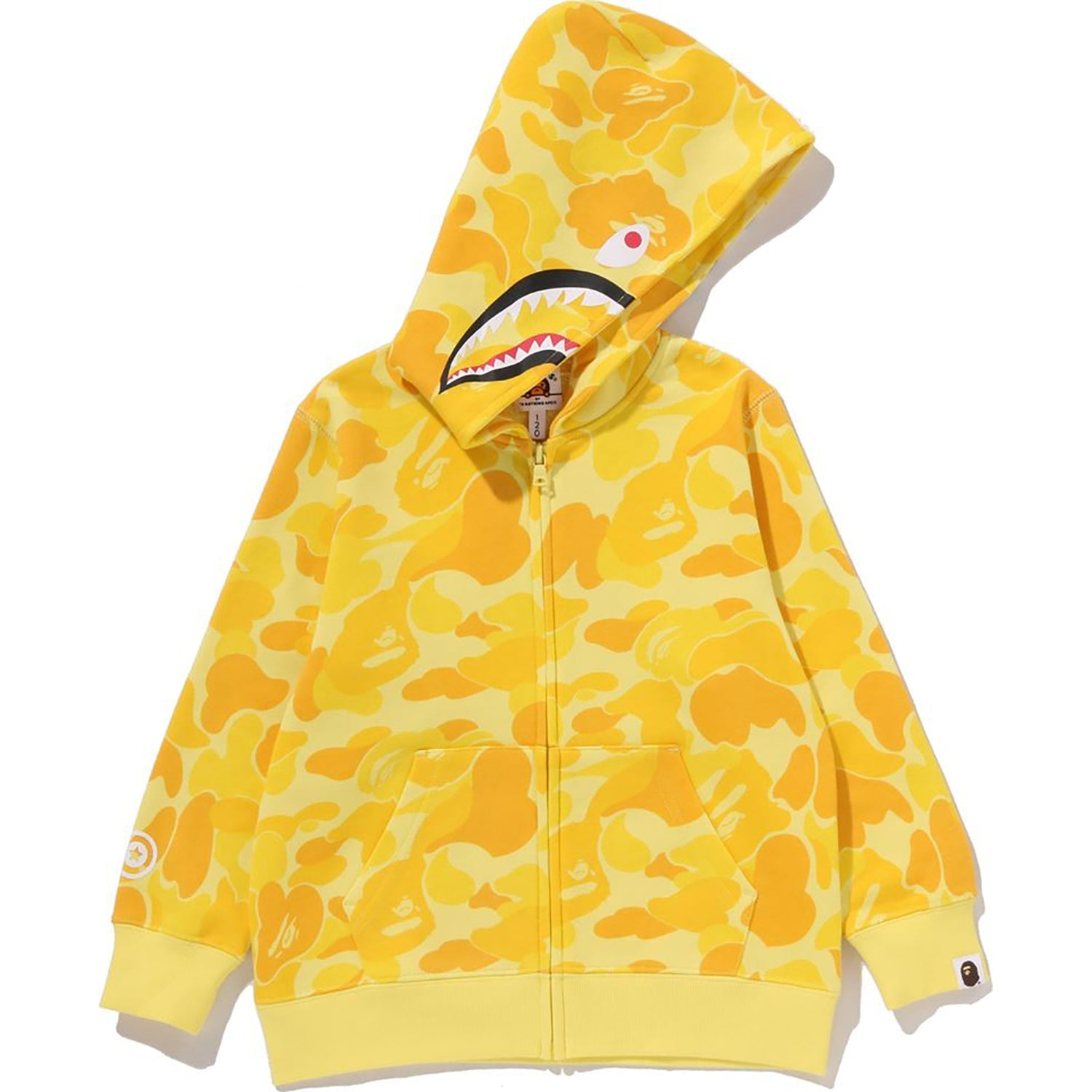 BAPE ABC CAMO MILO SHARK ZIP HOODIE KIDS
