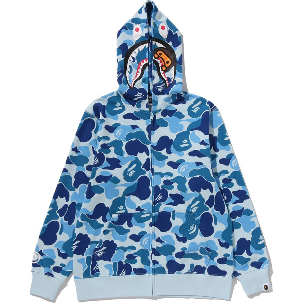 BAPE ABC CAMO MILO SHARK ZIP HOODIE JR KIDS