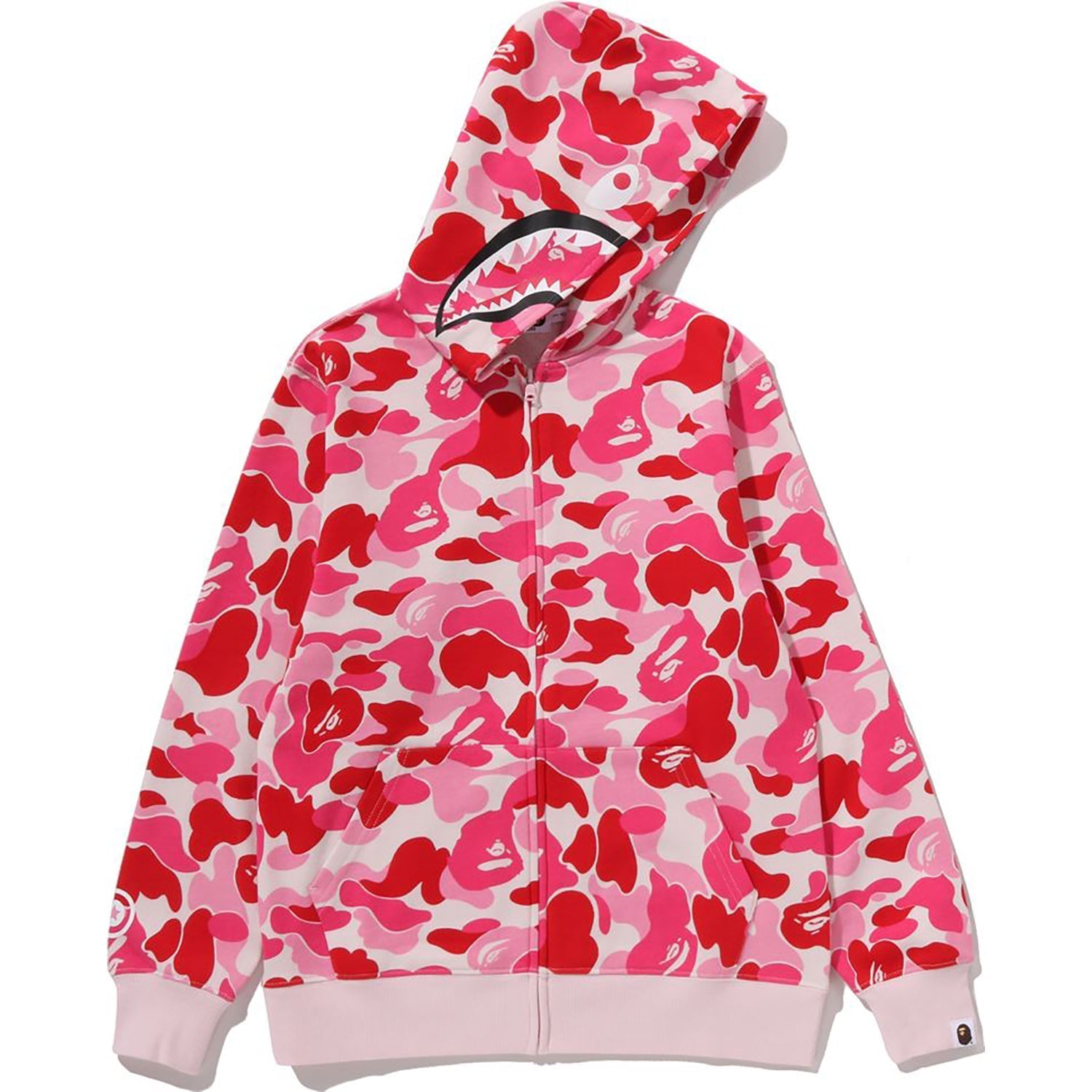 BAPE ABC CAMO MILO SHARK ZIP HOODIE JR KIDS