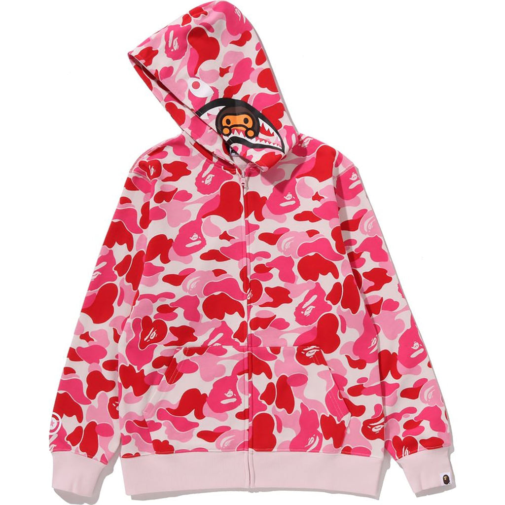 BAPE ABC CAMO MILO SHARK ZIP HOODIE JR KIDS