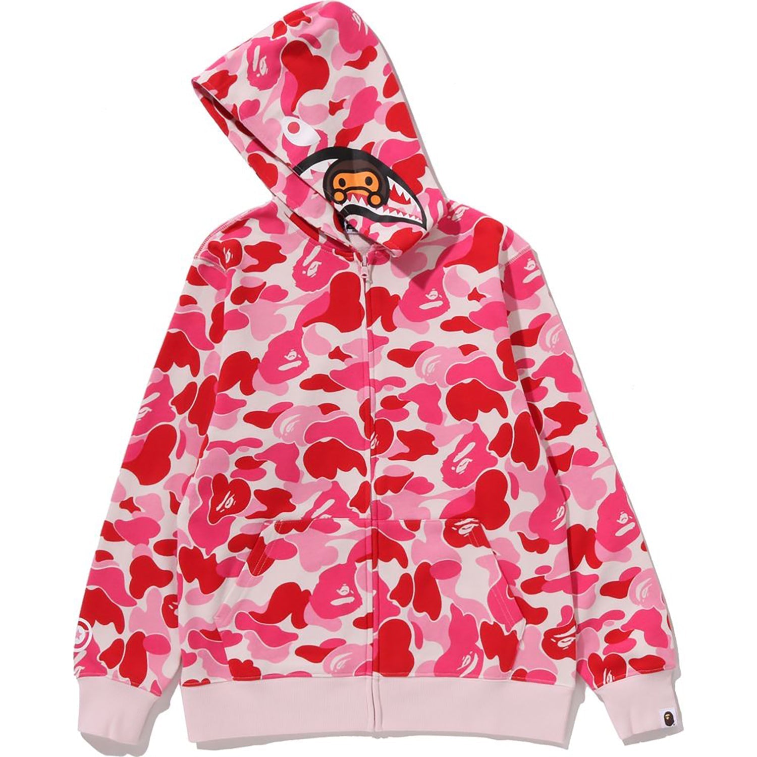 BAPE ABC CAMO MILO SHARK ZIP HOODIE JR KIDS