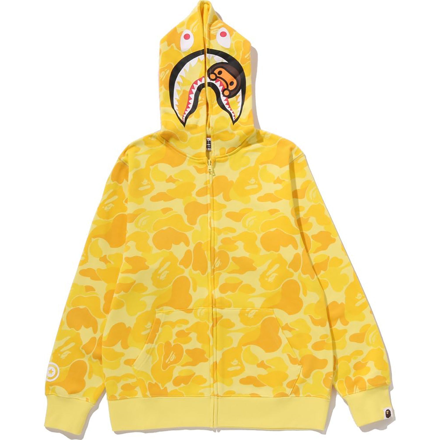 BAPE ABC CAMO MILO SHARK ZIP HOODIE JR KIDS