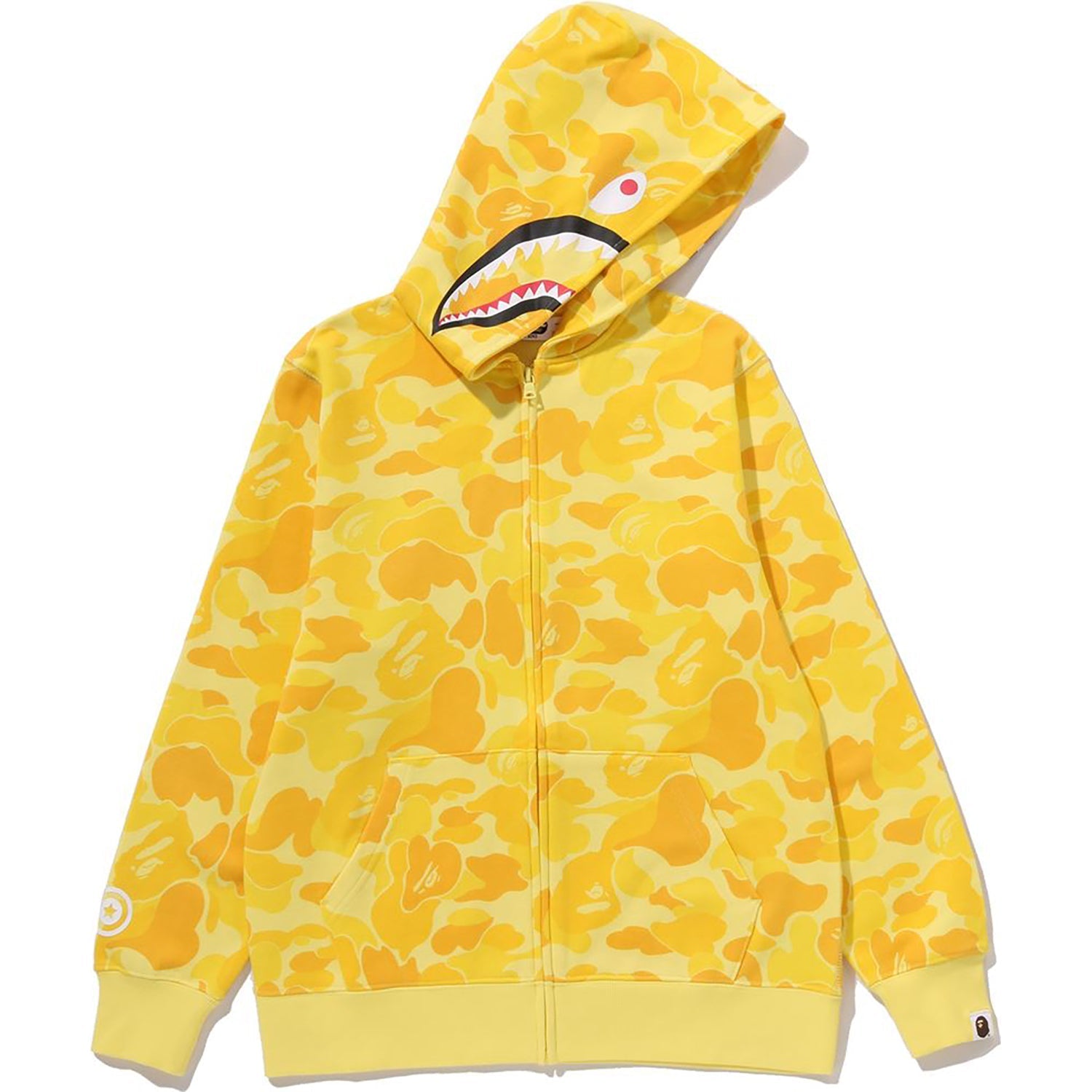 BAPE ABC CAMO MILO SHARK ZIP HOODIE JR KIDS