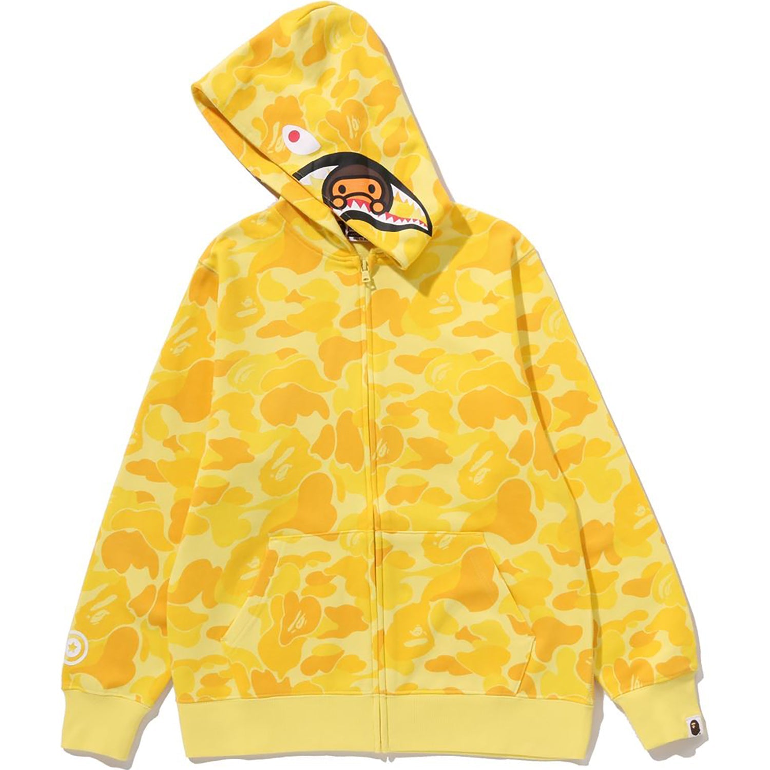 BAPE ABC CAMO MILO SHARK ZIP HOODIE JR KIDS