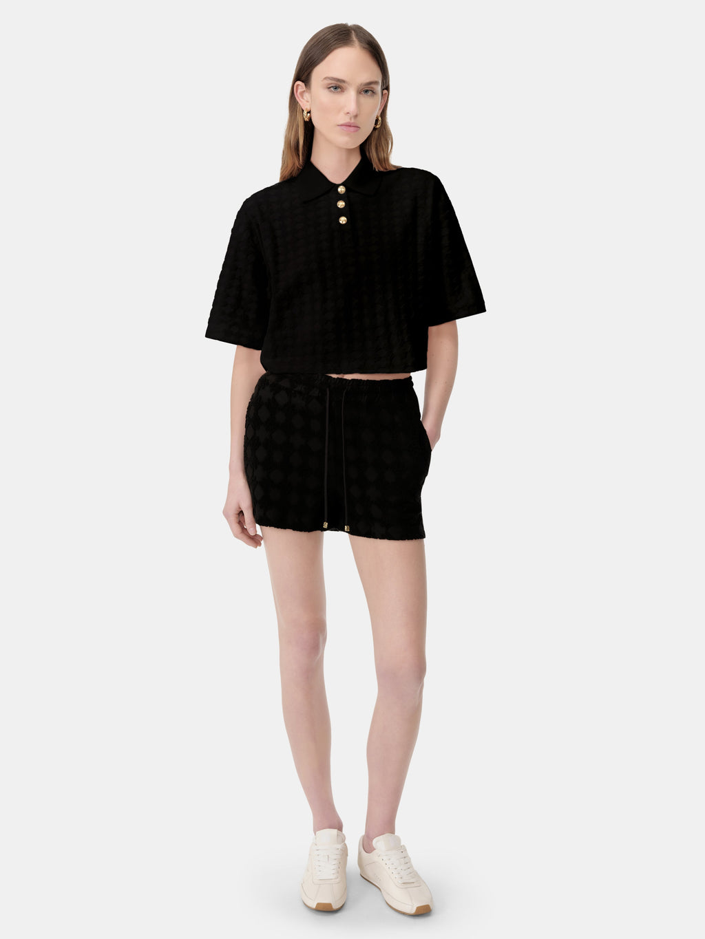 WOMEN - WOMEN'S MA QUAD TOWELING POLO - Black
