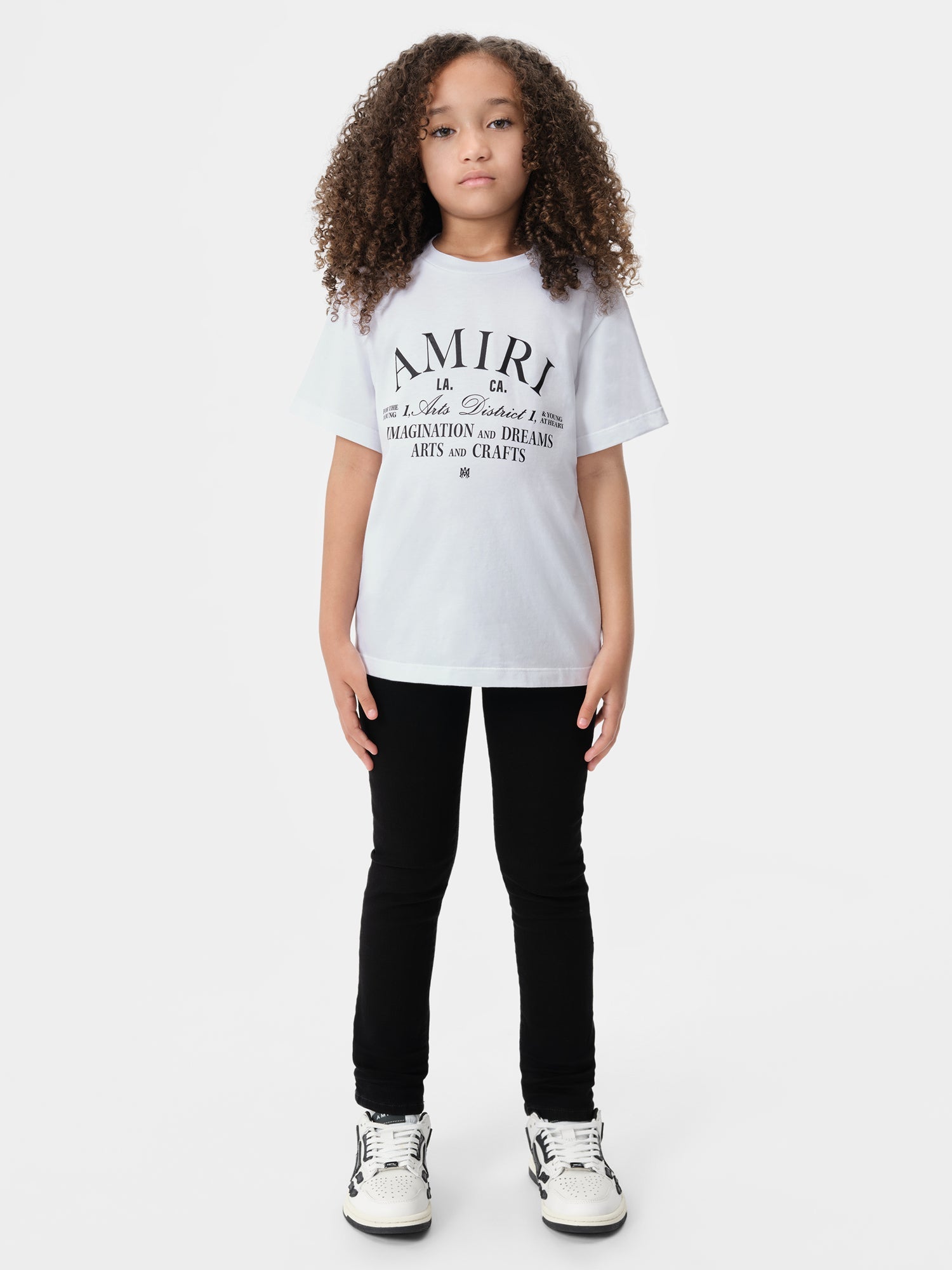 KIDS - KIDS' AMIRI ARTS DISTRICT TEE - White