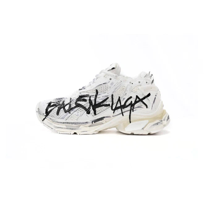Balenciaga Runner White And Black Characters