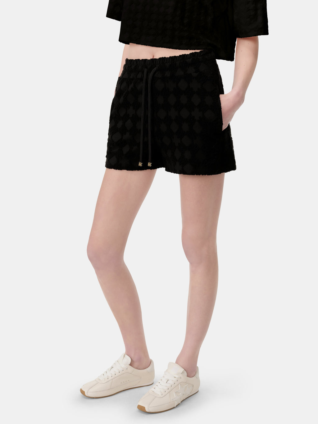 WOMEN - WOMEN'S MA QUAD TOWELING SHORT - Black