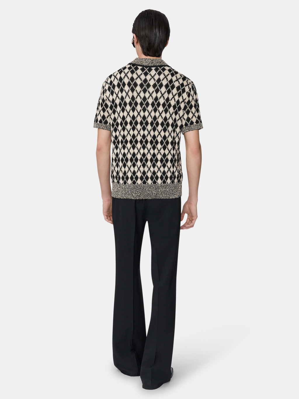 ARGYLE POLO - Black