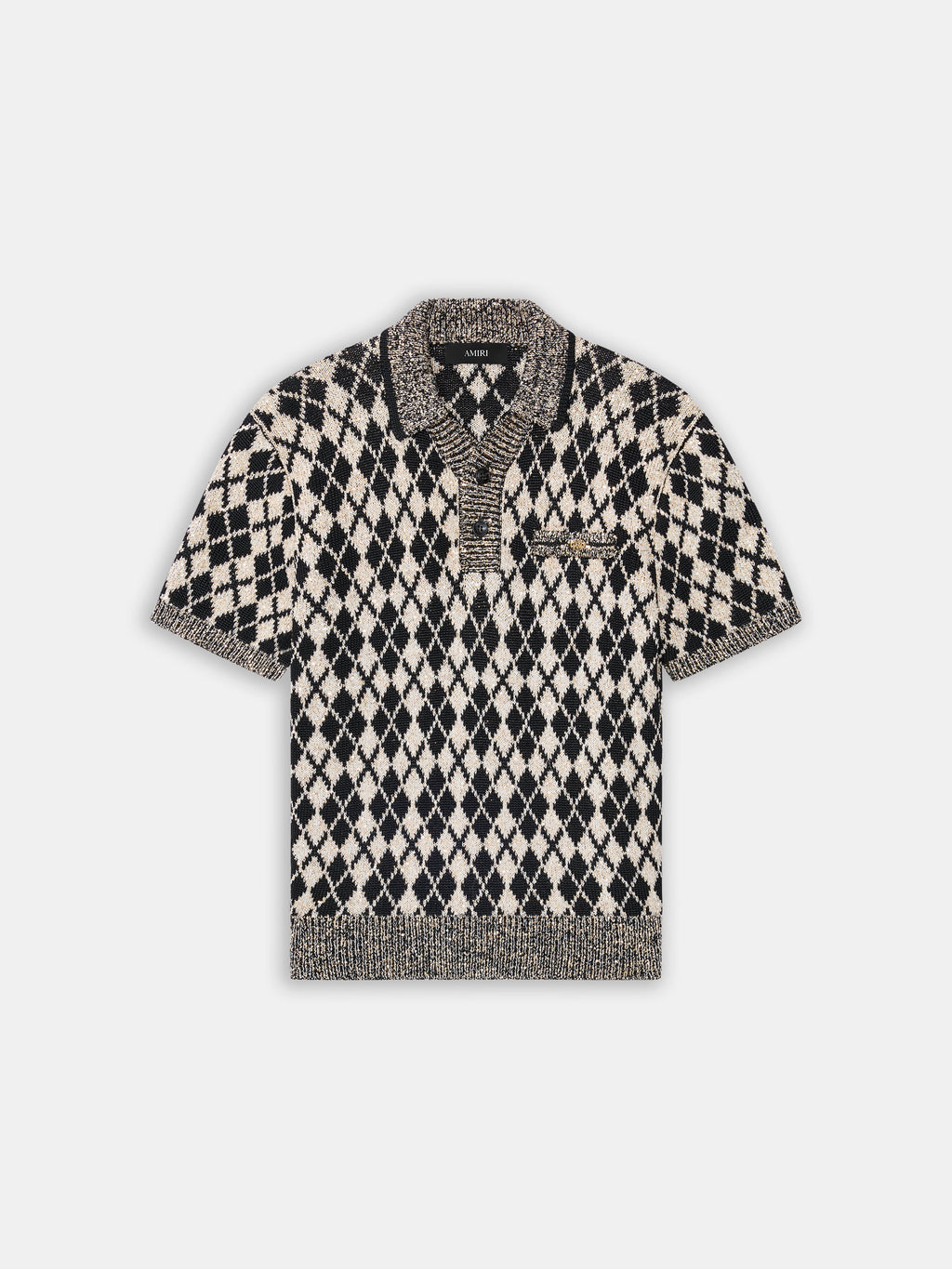 ARGYLE POLO - Black