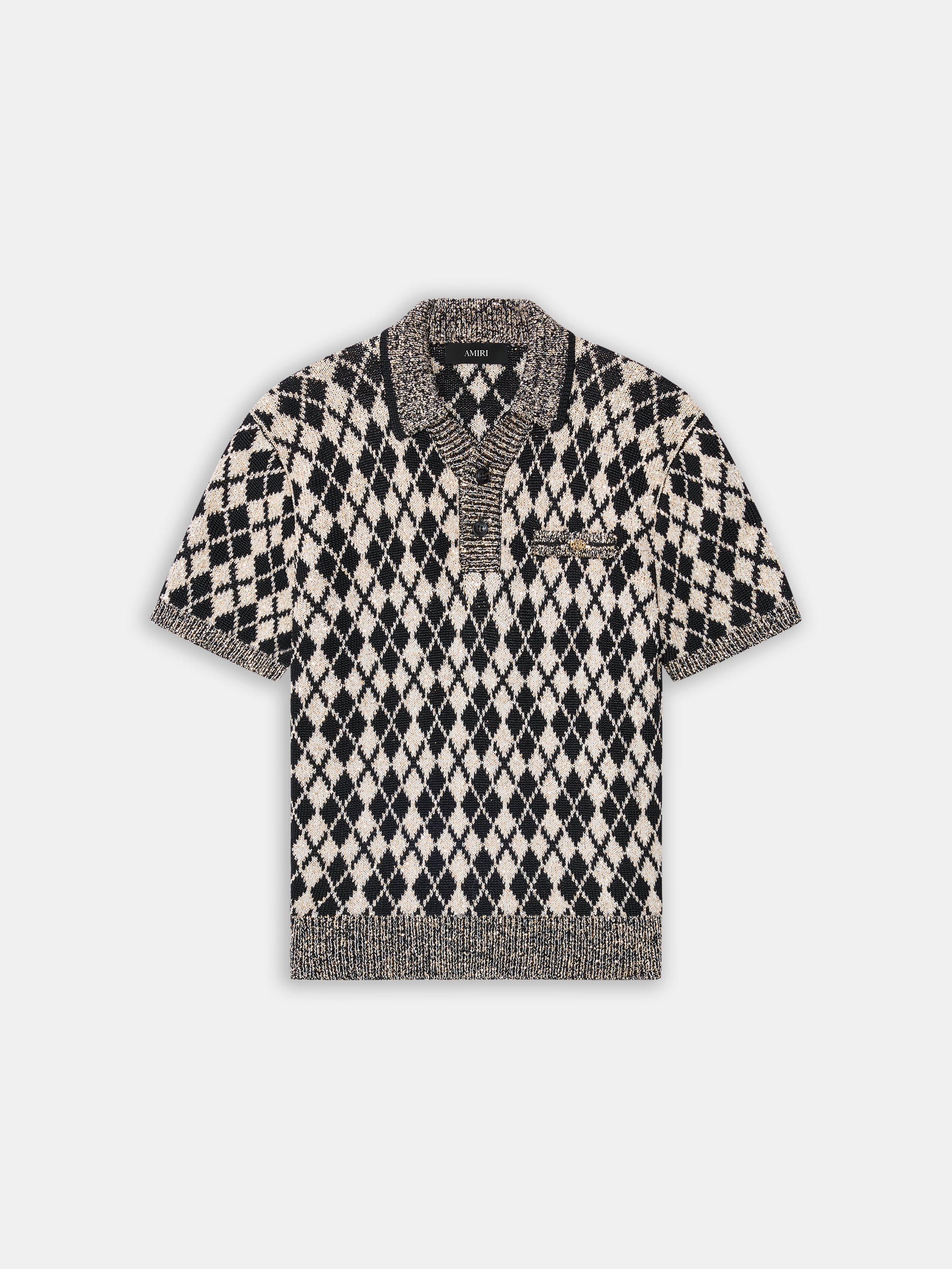 ARGYLE POLO - Black