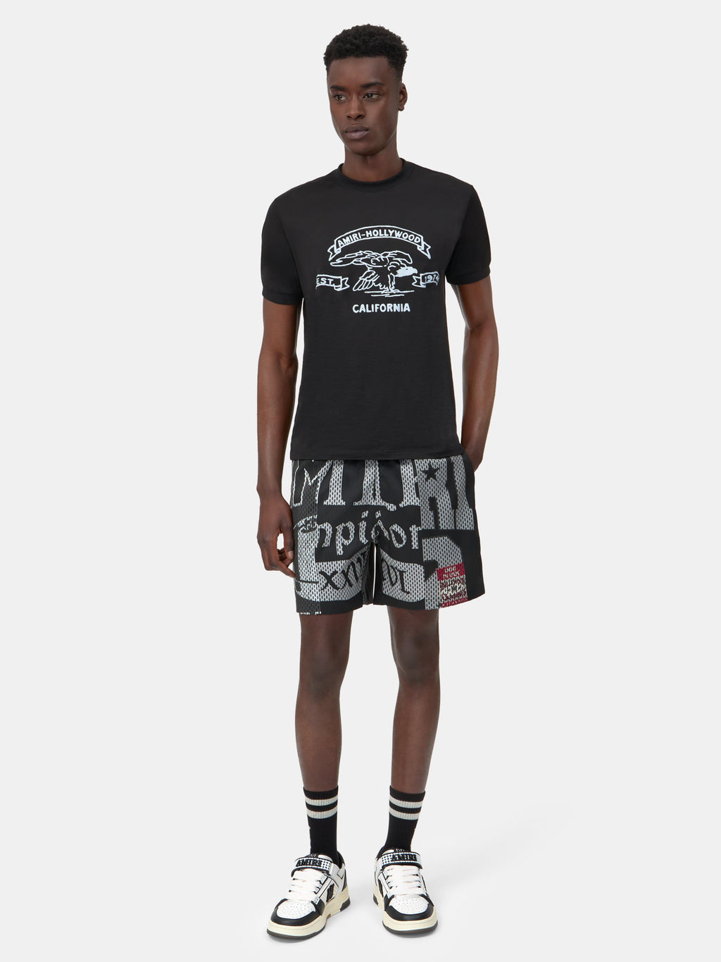SPLICED SWIM TRUNK - Black