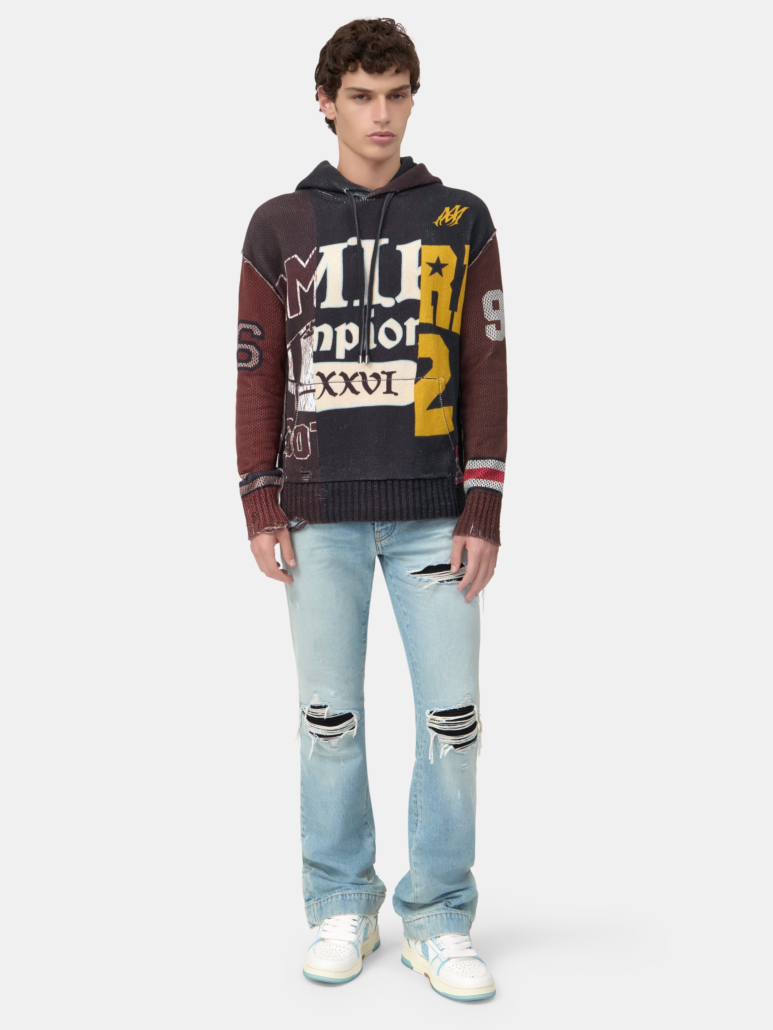 SPLICED HOODIE - Multi