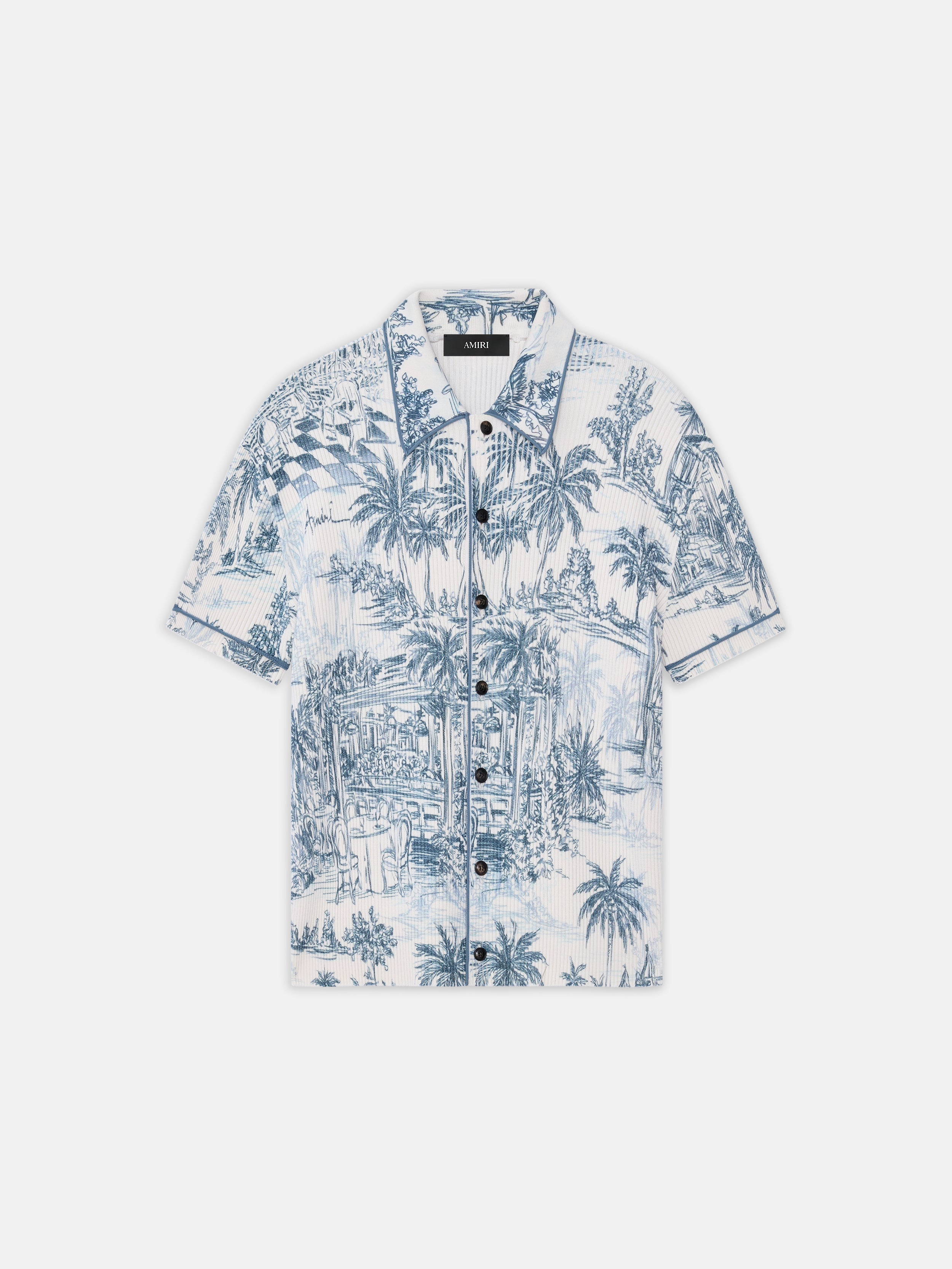 CHATEAU PALMS CAMP SHIRT - Alabaster