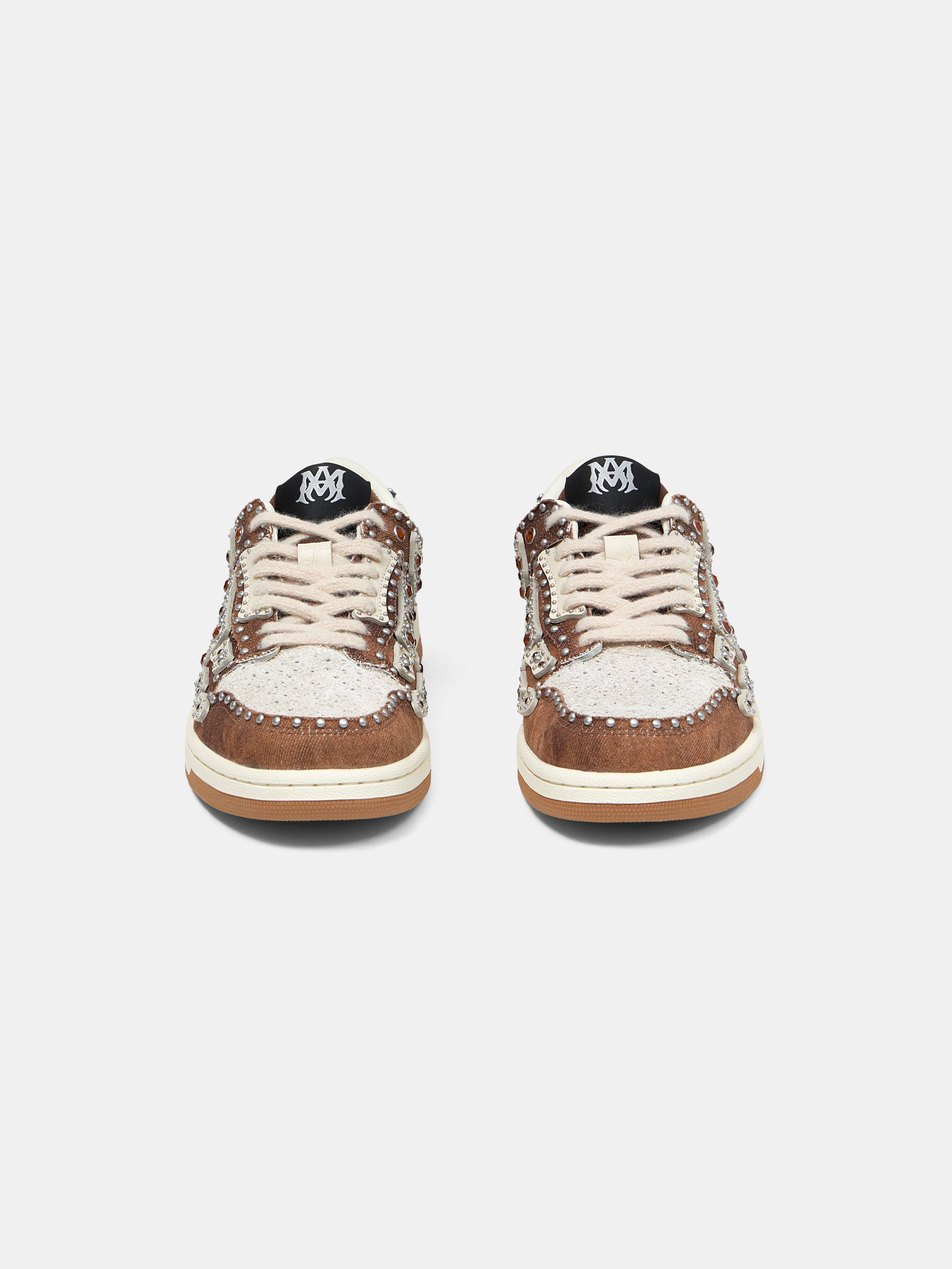 STUD SKEL TOP LOW - Dark Brown