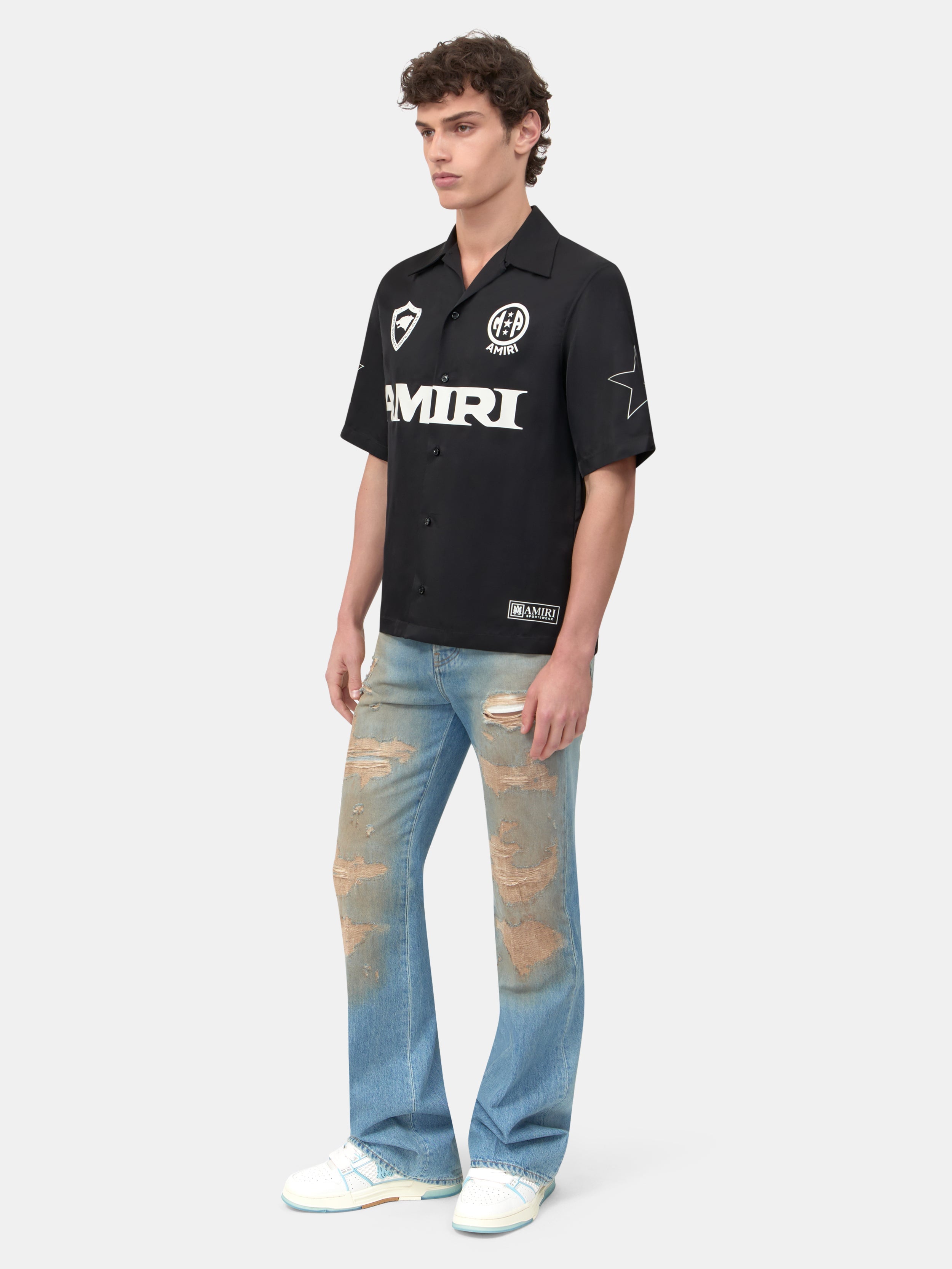 AMIRI SPORT CAMP SHIRT - Black