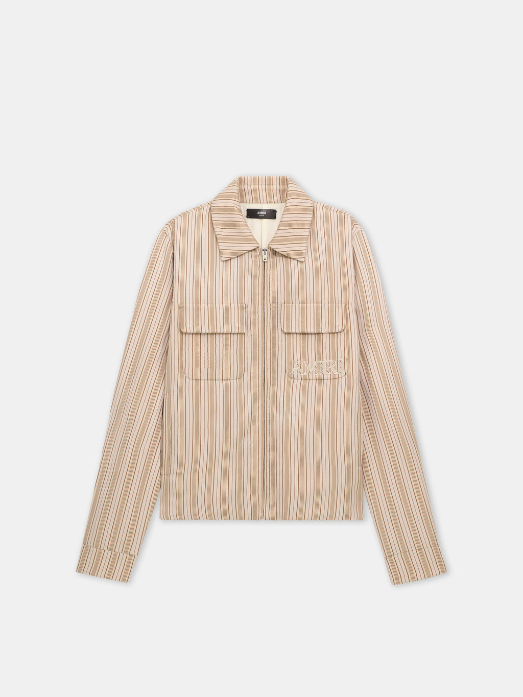 AMIRI STRIPED BLOUSON - Alabaster