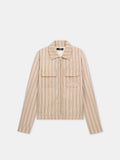 AMIRI STRIPED BLOUSON - Alabaster