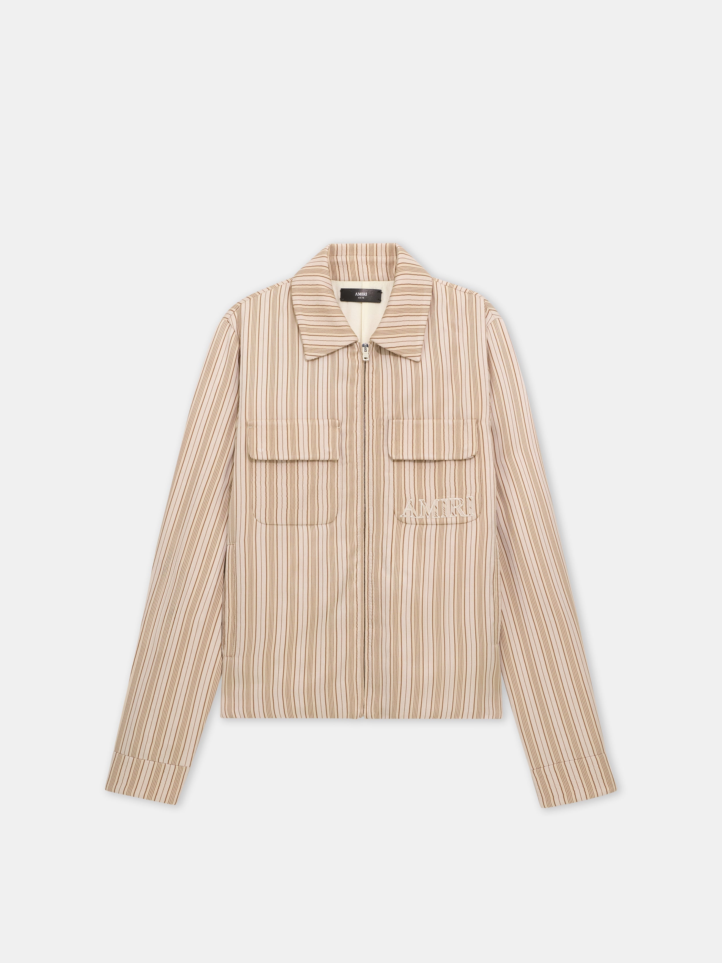 AMIRI STRIPED BLOUSON - Alabaster