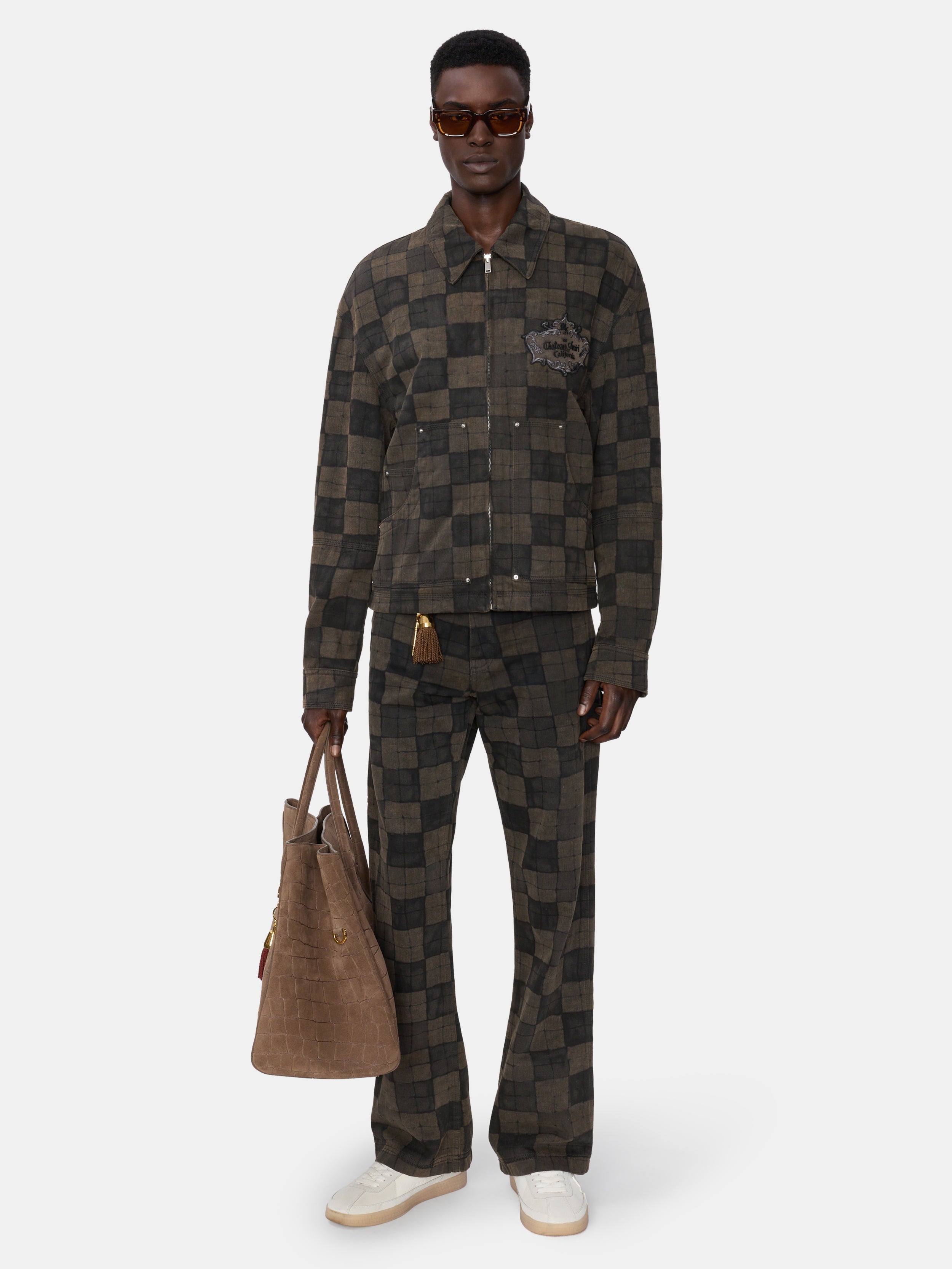 CHATEAU CREST DENIM JACKET - Brown