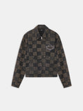 CHATEAU CREST DENIM JACKET - Brown