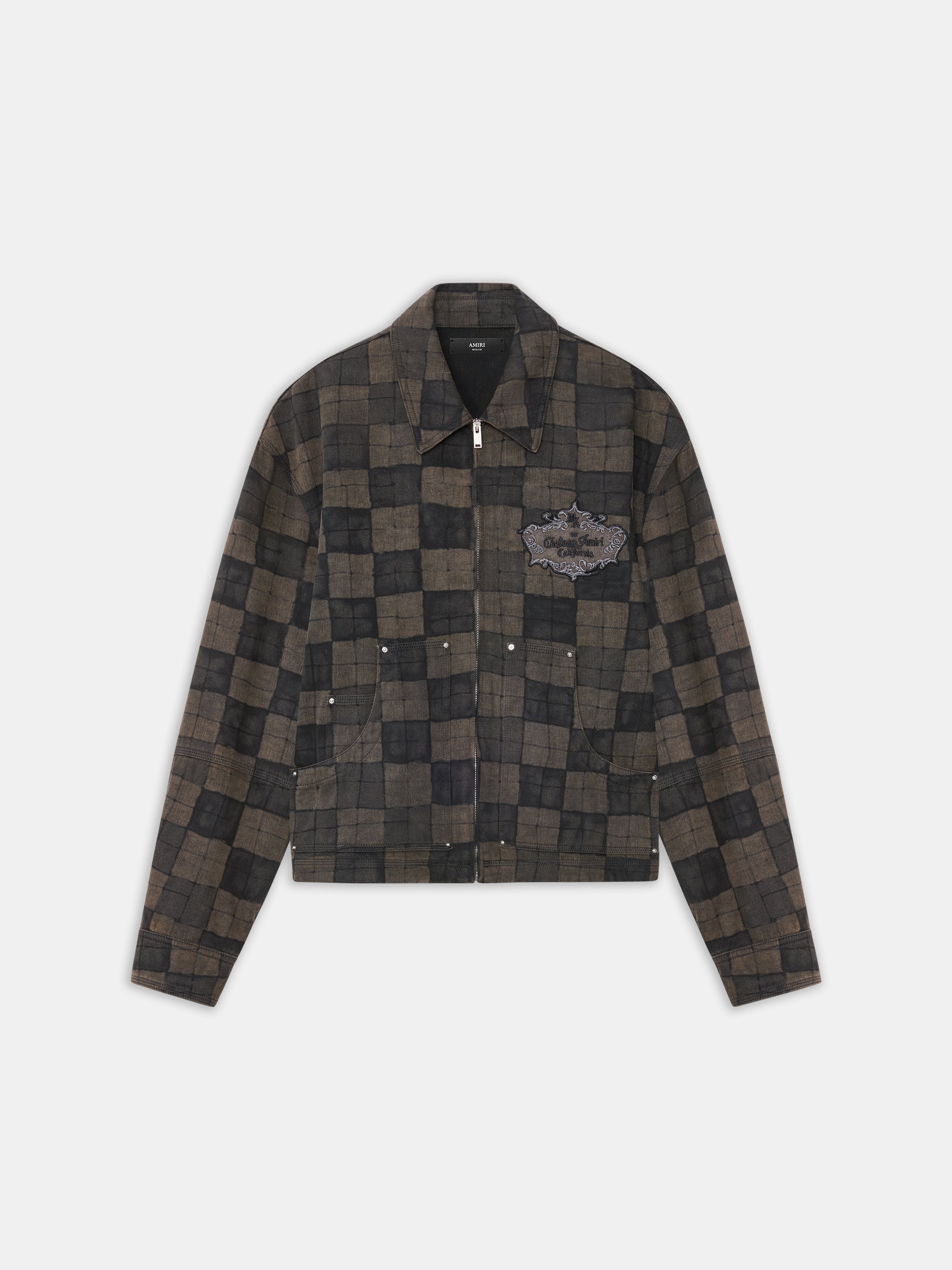 CHATEAU CREST DENIM JACKET - Brown
