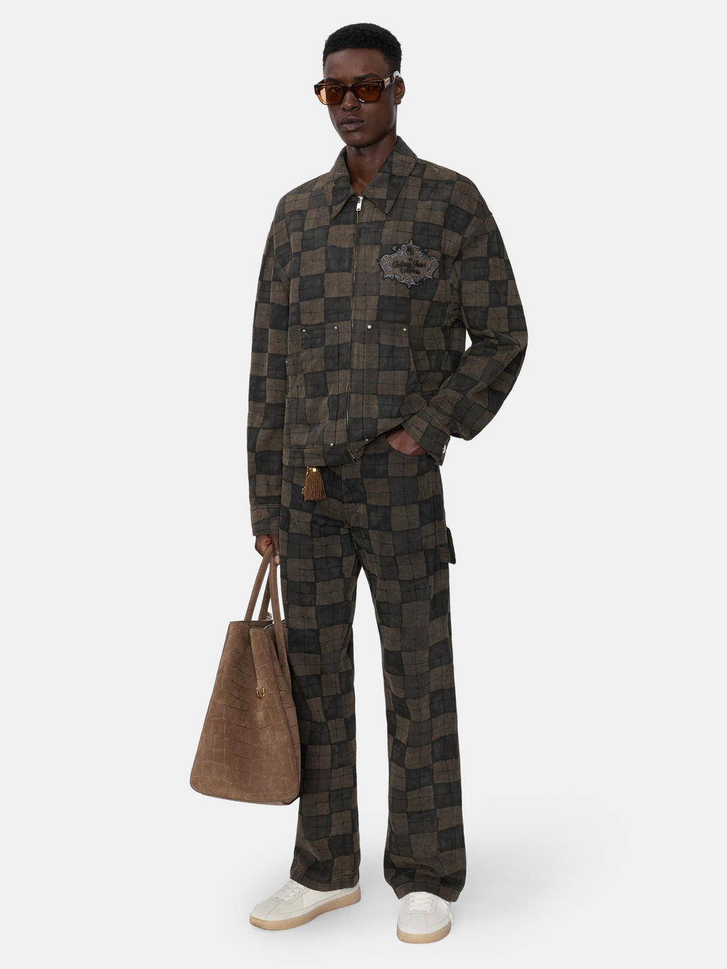 CHATEAU CREST DENIM JACKET - Brown