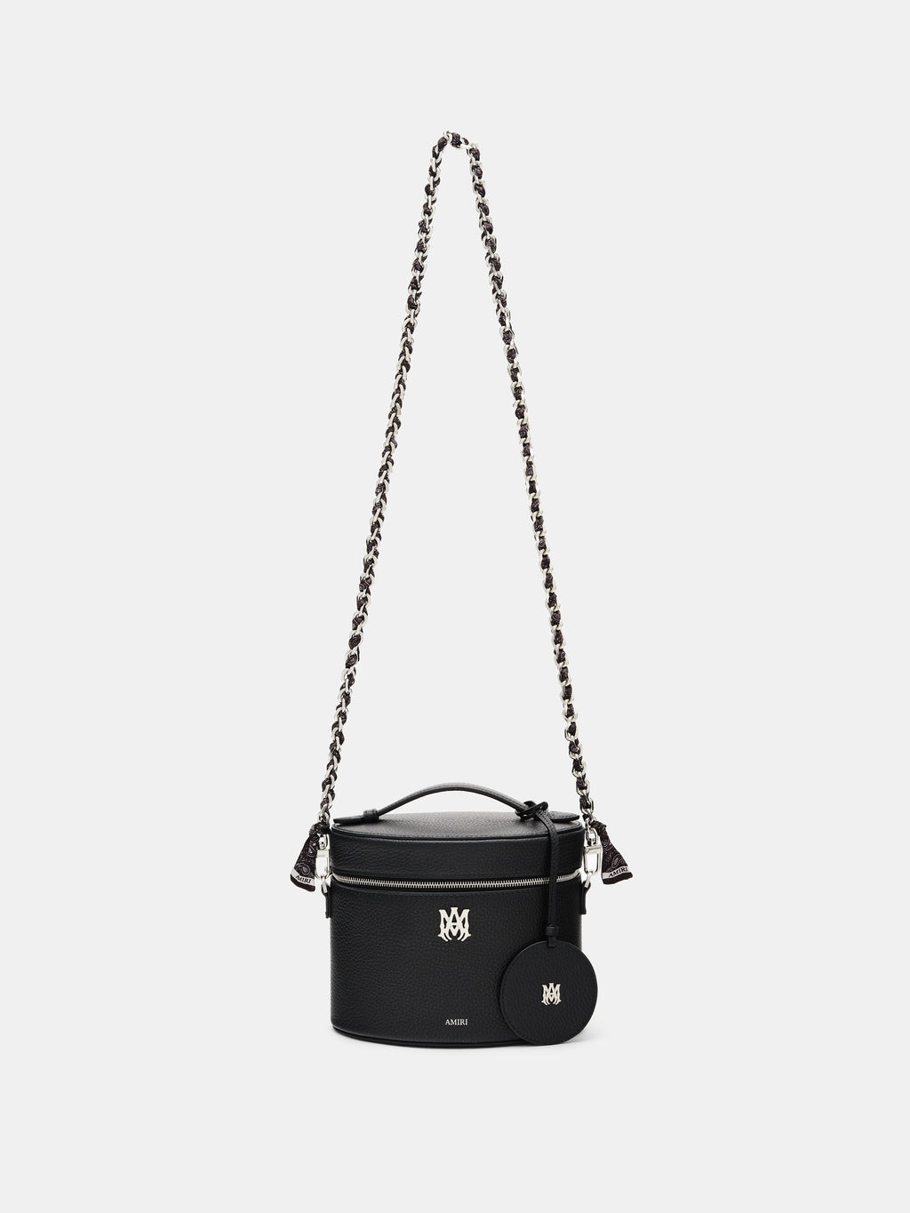 WOMENS - WOMEN'S BANDANA SILK CHAIN STRAP - Black Nickel