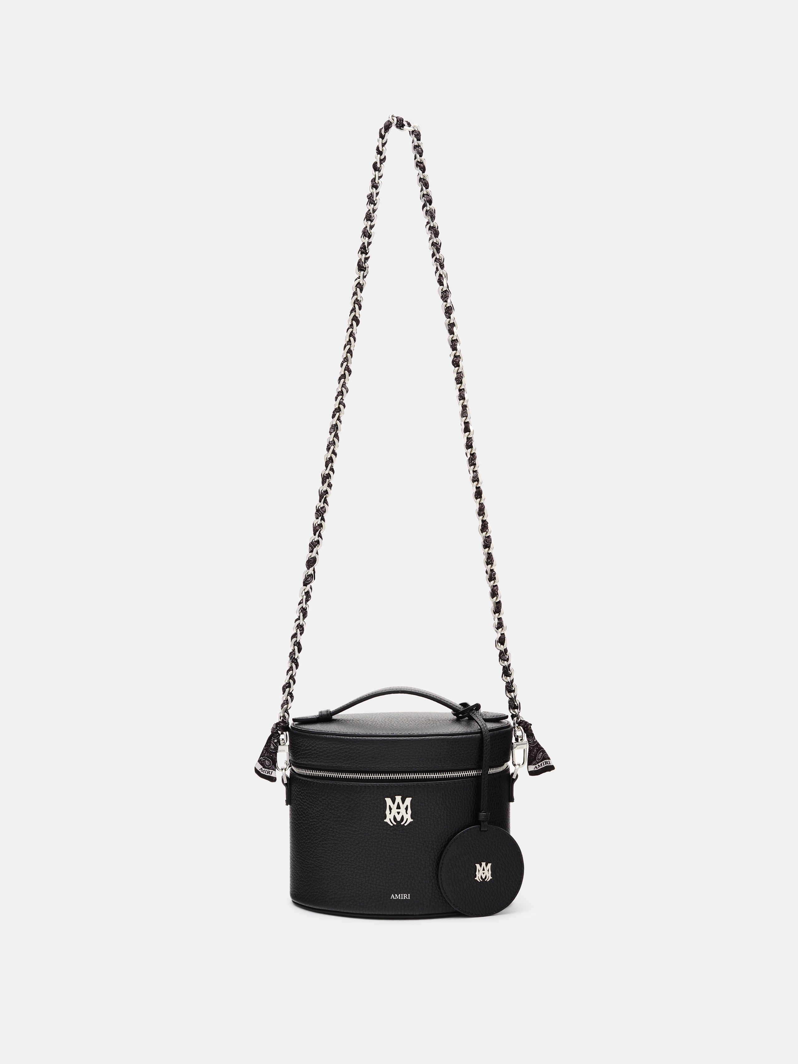 WOMENS - WOMEN'S BANDANA SILK CHAIN STRAP - Black Nickel
