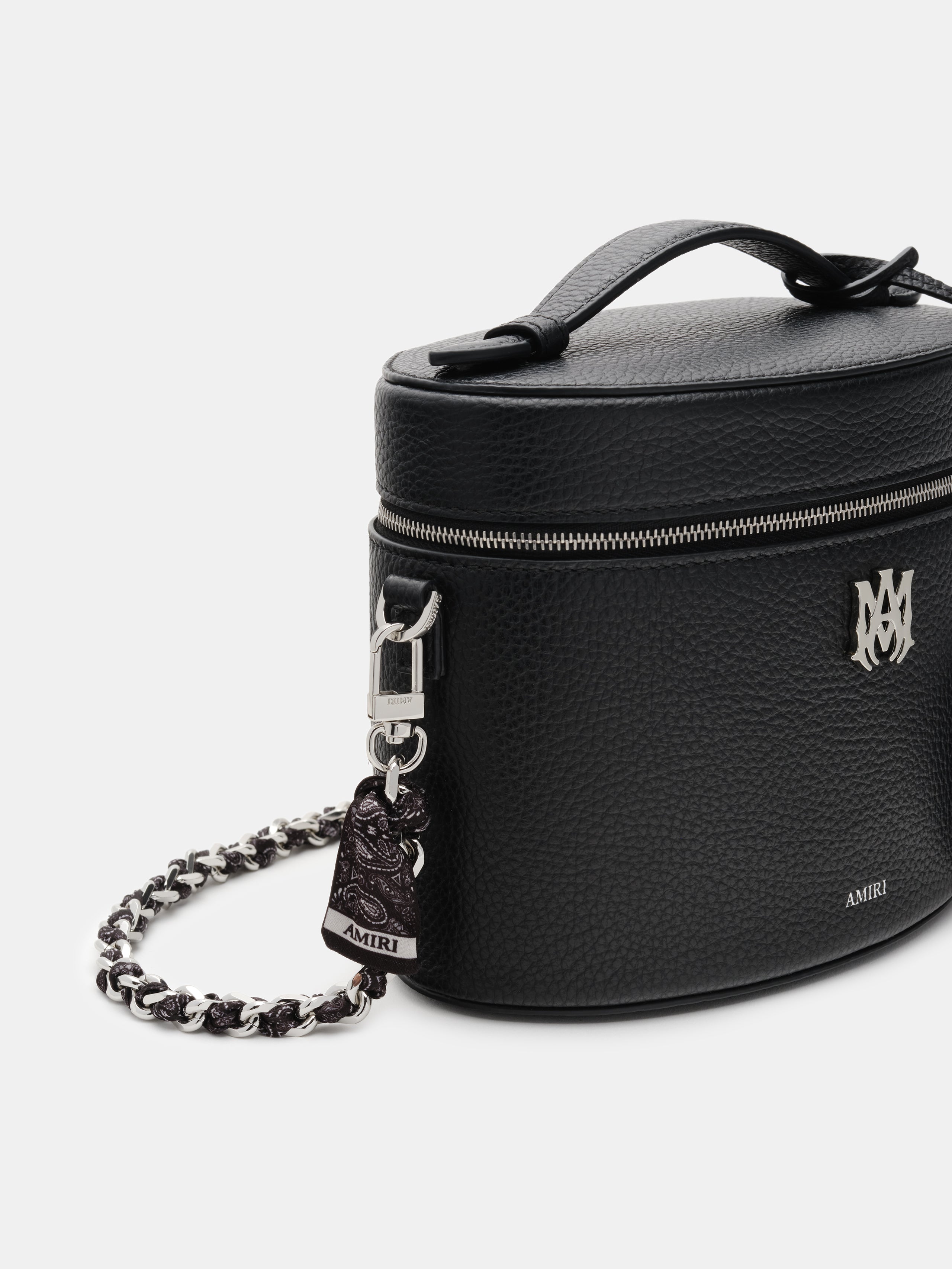 WOMENS - WOMEN'S BANDANA SILK CHAIN STRAP - Black Nickel