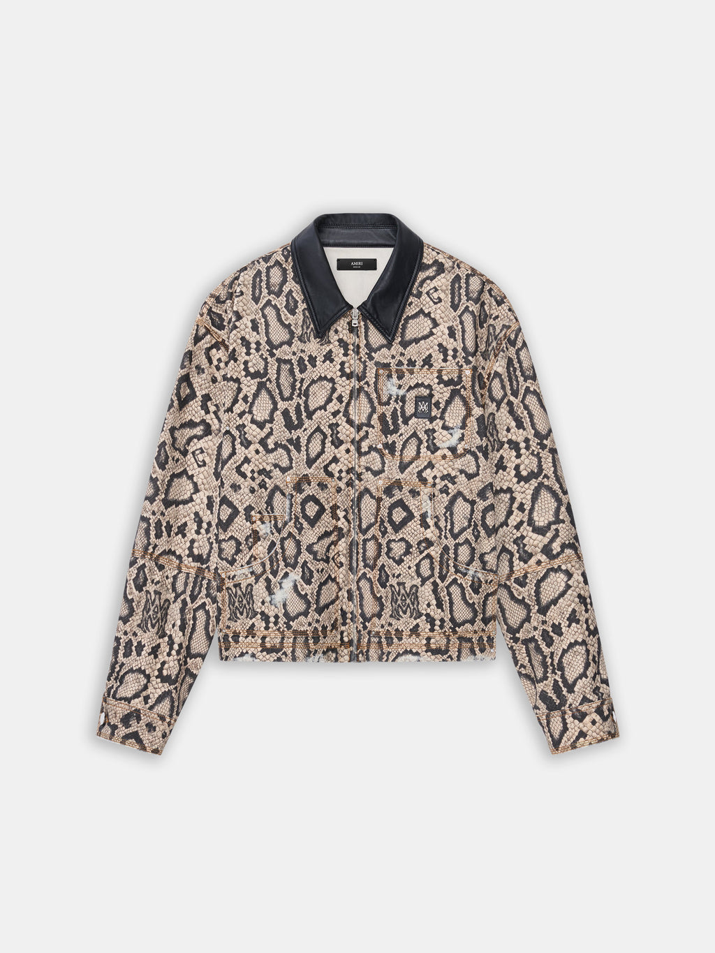 SNAKE DENIM WORK JACKET - Sand