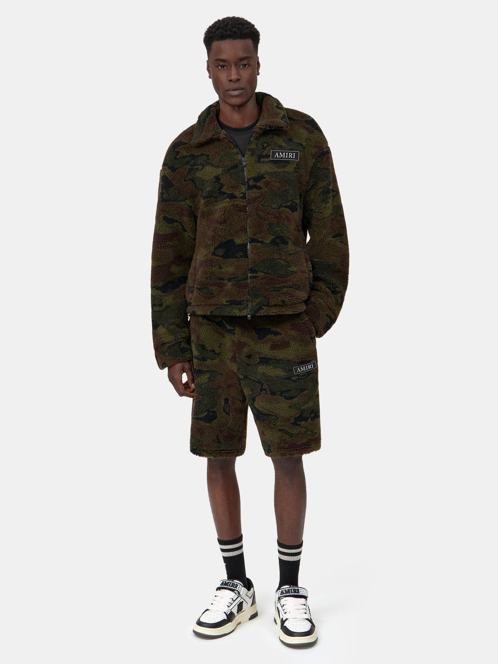 CAMO FLEECE BLOUSON - Camo