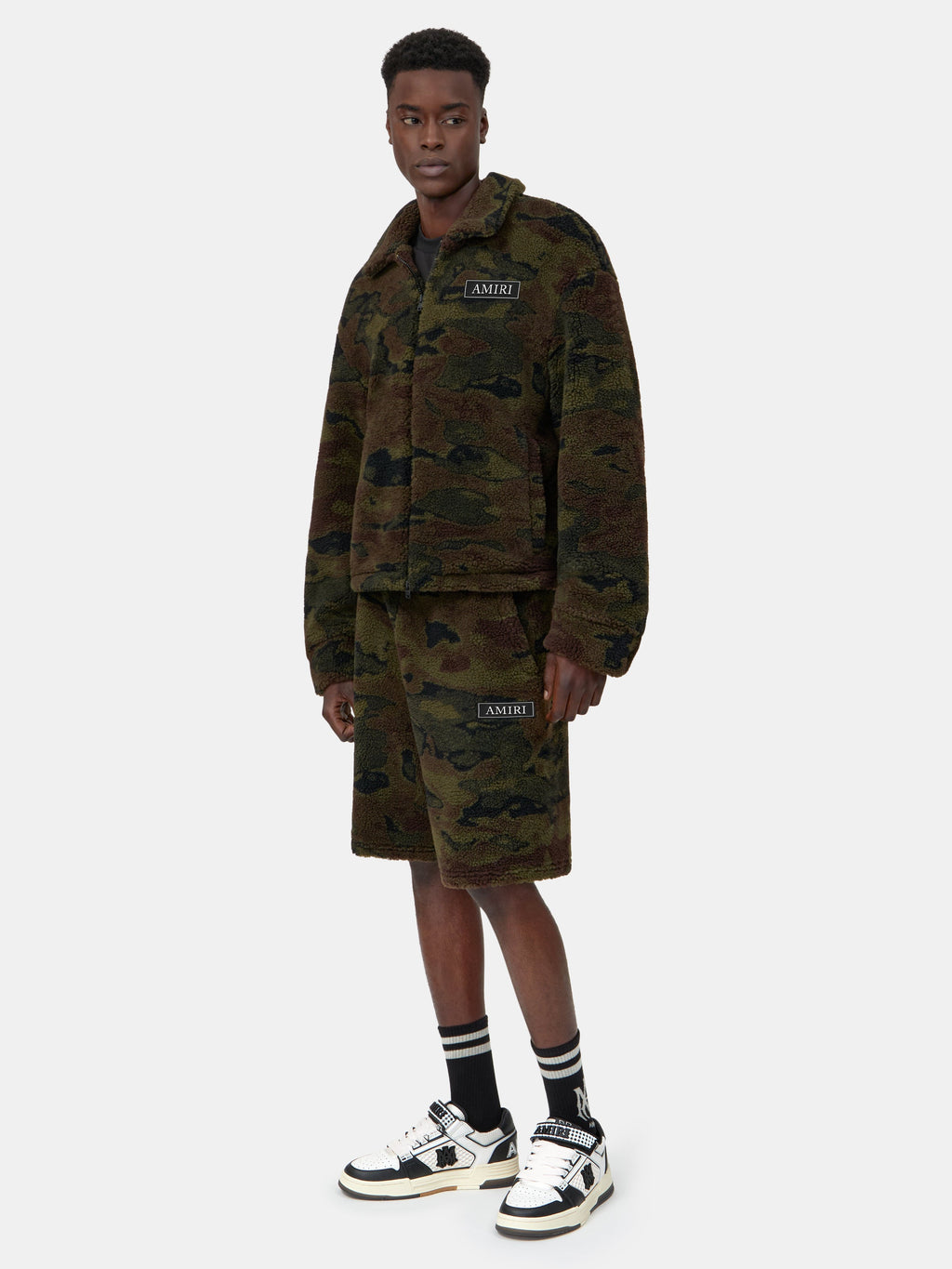 CAMO FLEECE BLOUSON - Camo