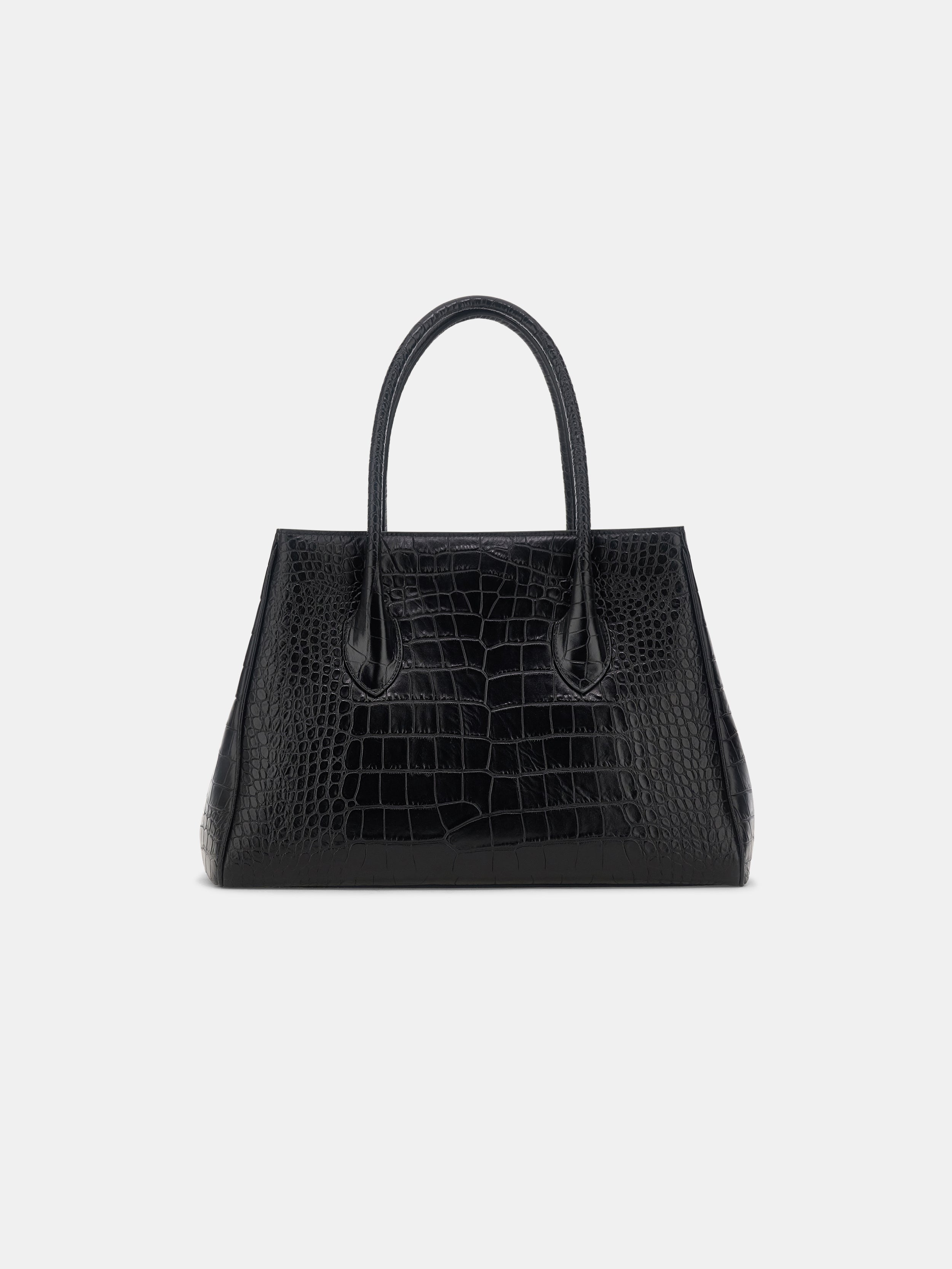 WOMEN - WOMEN'S EMBOSSED CROC HONEY 40 TOTE - Black