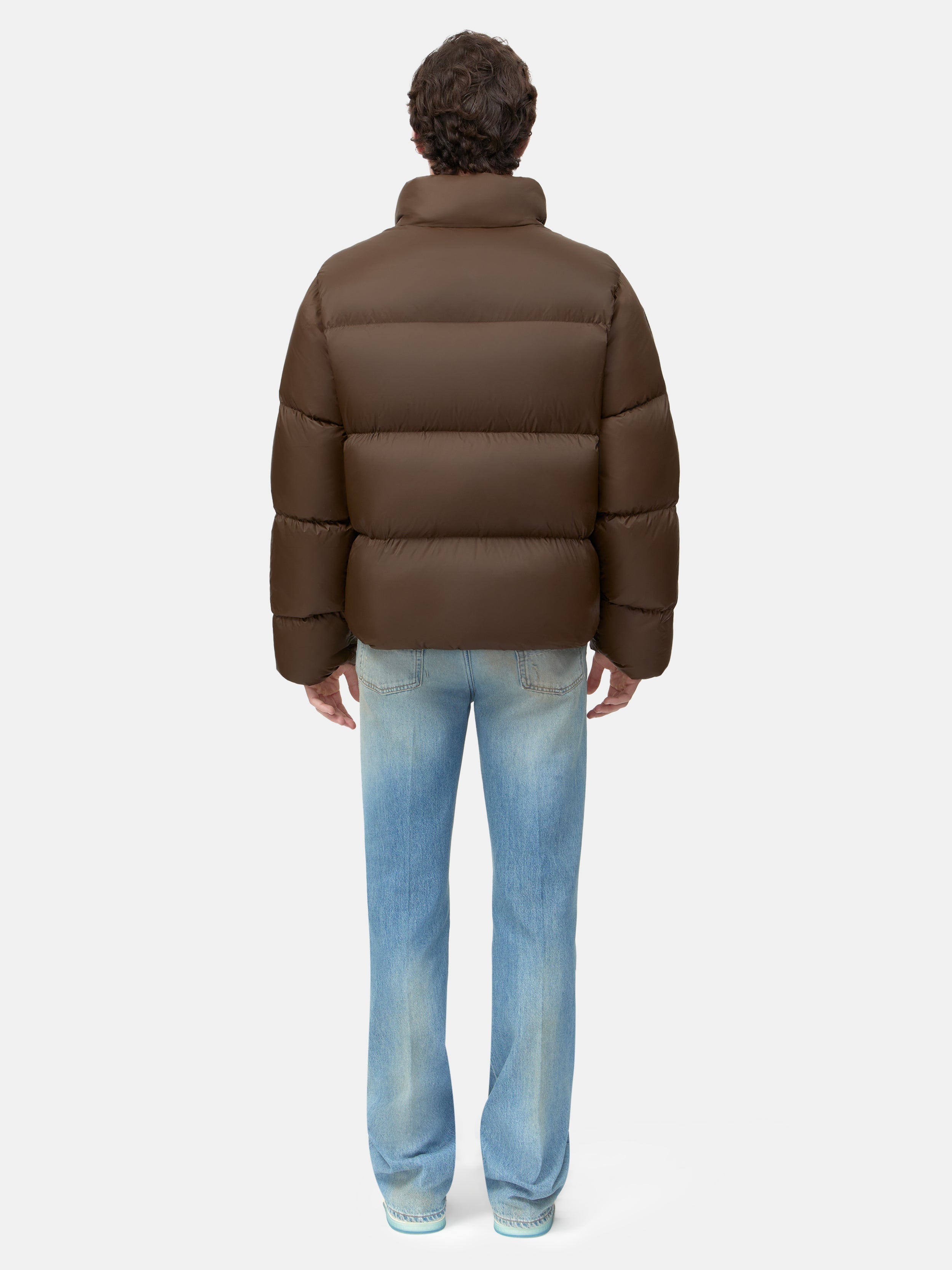 BONES DOWN JACKET - Dark Brown