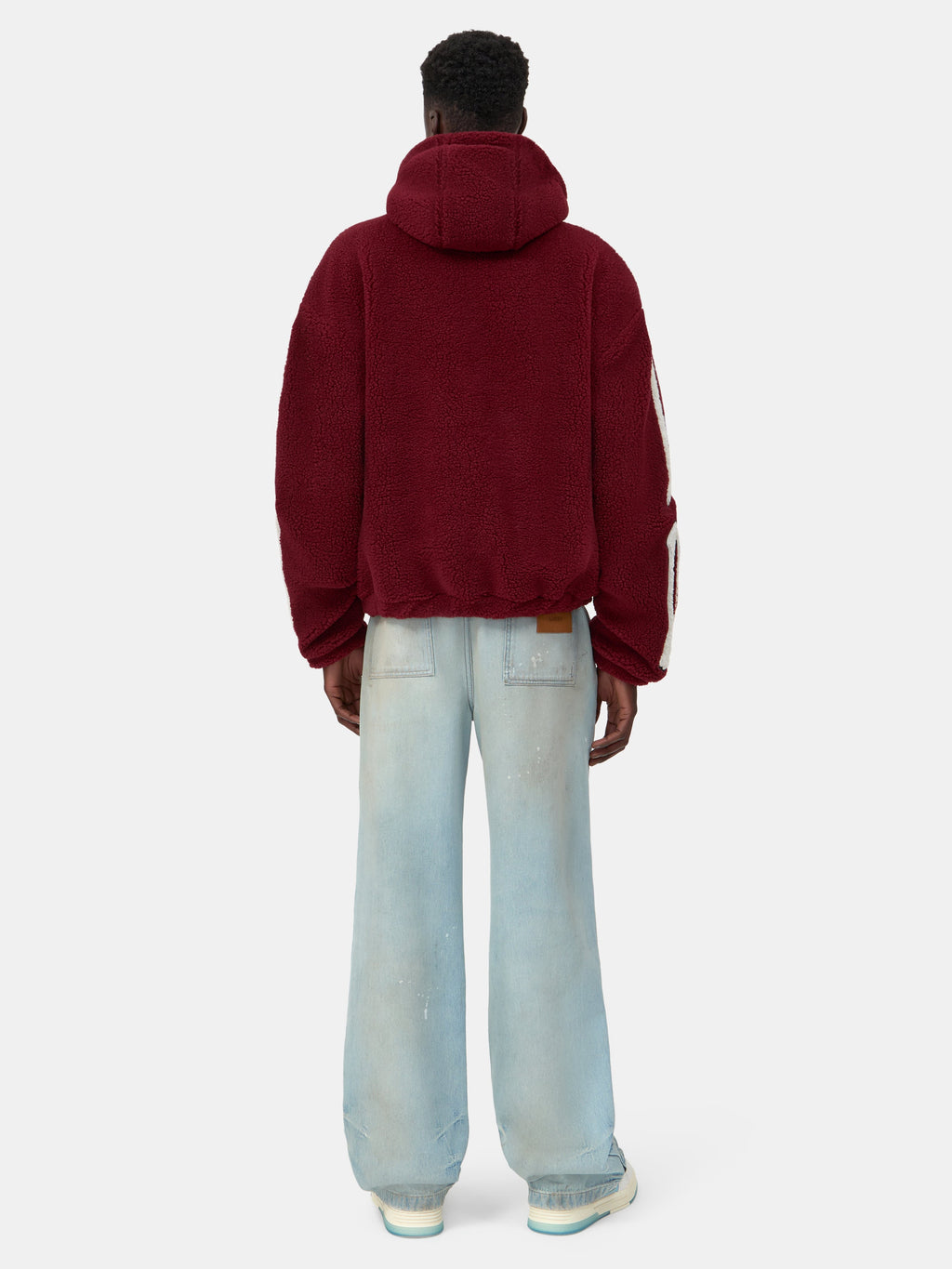 BONES FLEECE ZIP HOODIE - Aged Port