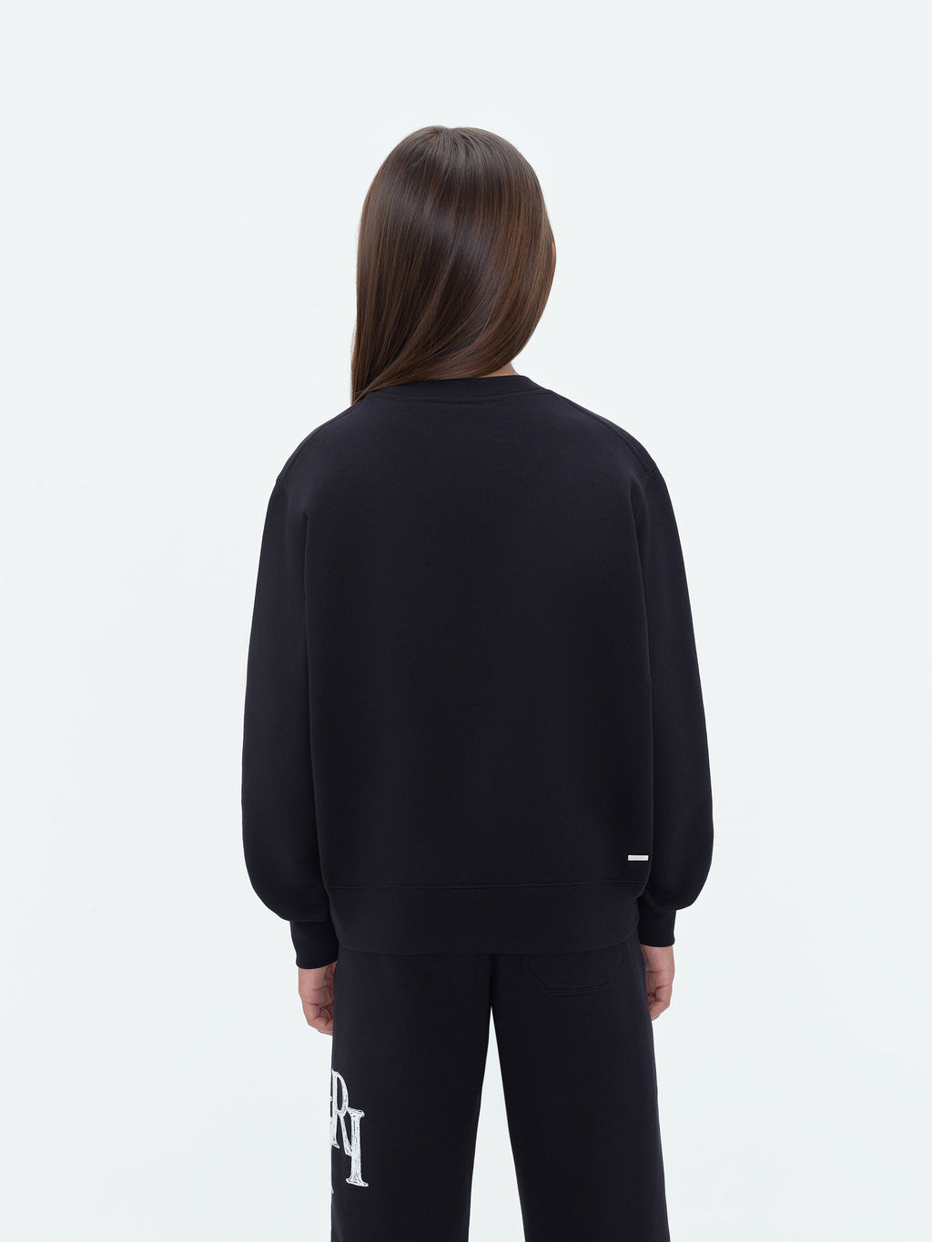 KIDS - AMIRI STAGGERED SCRIBBLE CREWNECK - Black