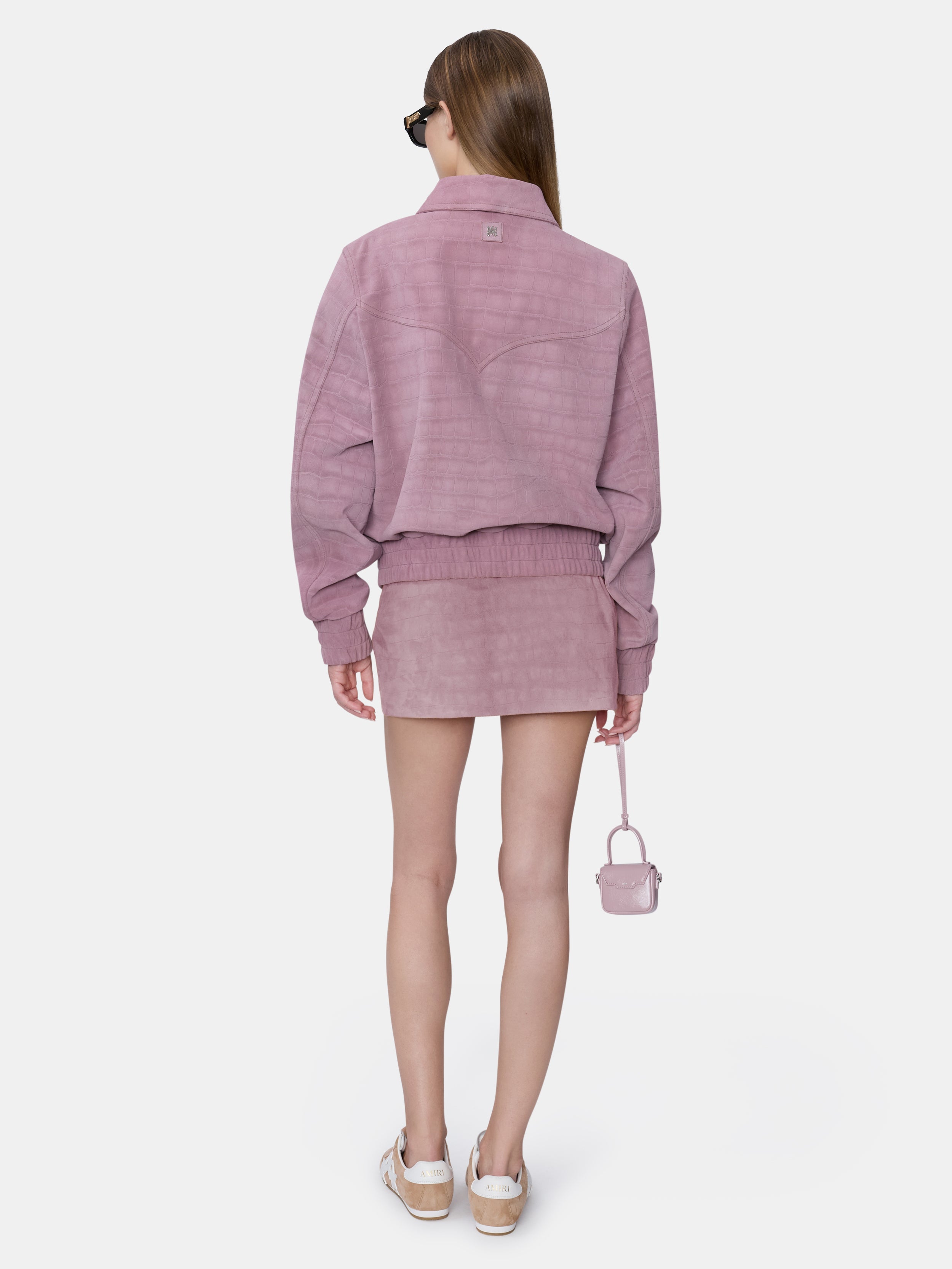 WOMEN - WOMEN'S CROC SUEDE MINI SKIRT - Dusk