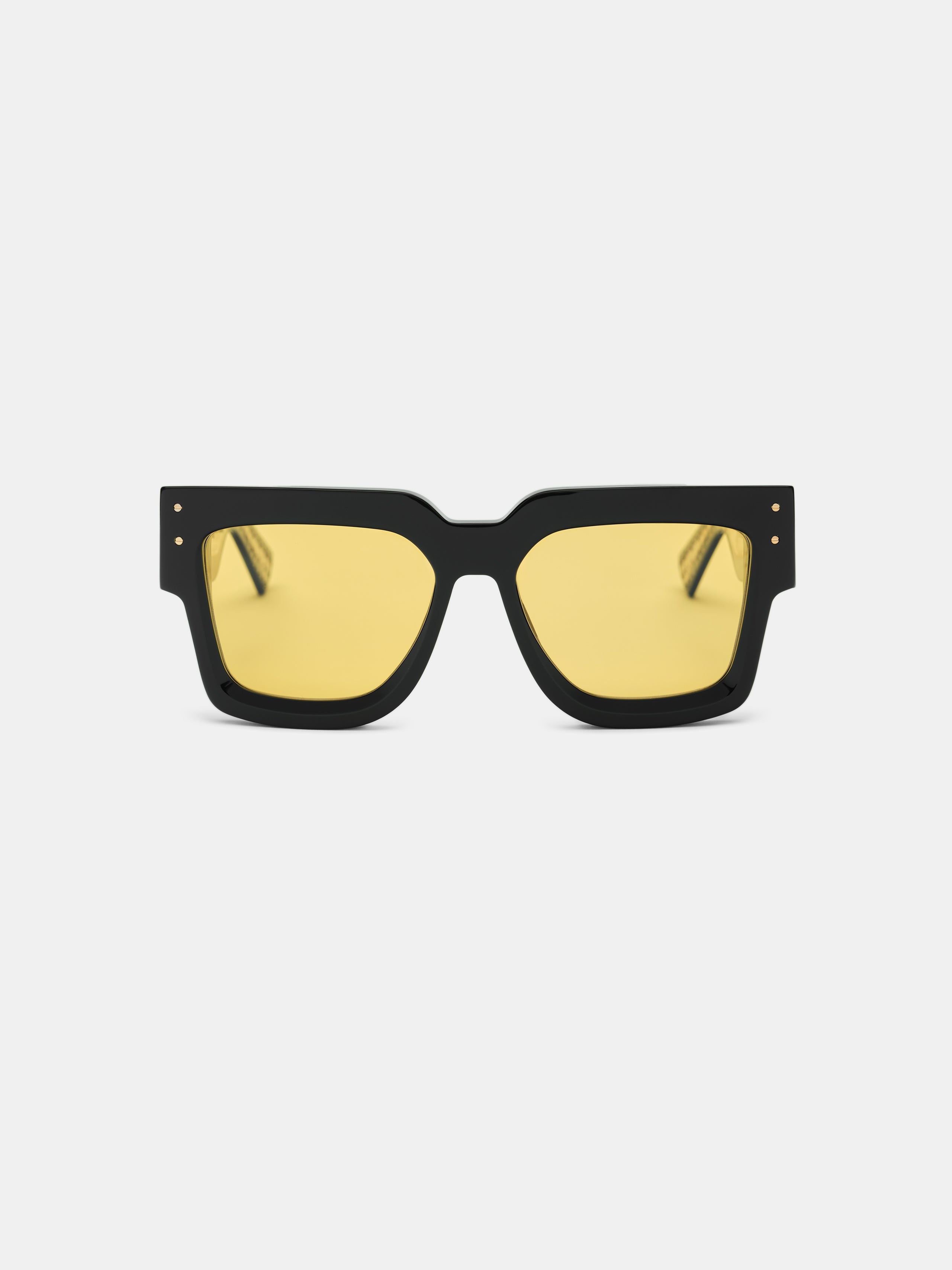 JUMBO SUNGLASSES - Black Yellow