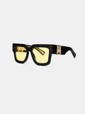 JUMBO SUNGLASSES - Black Yellow