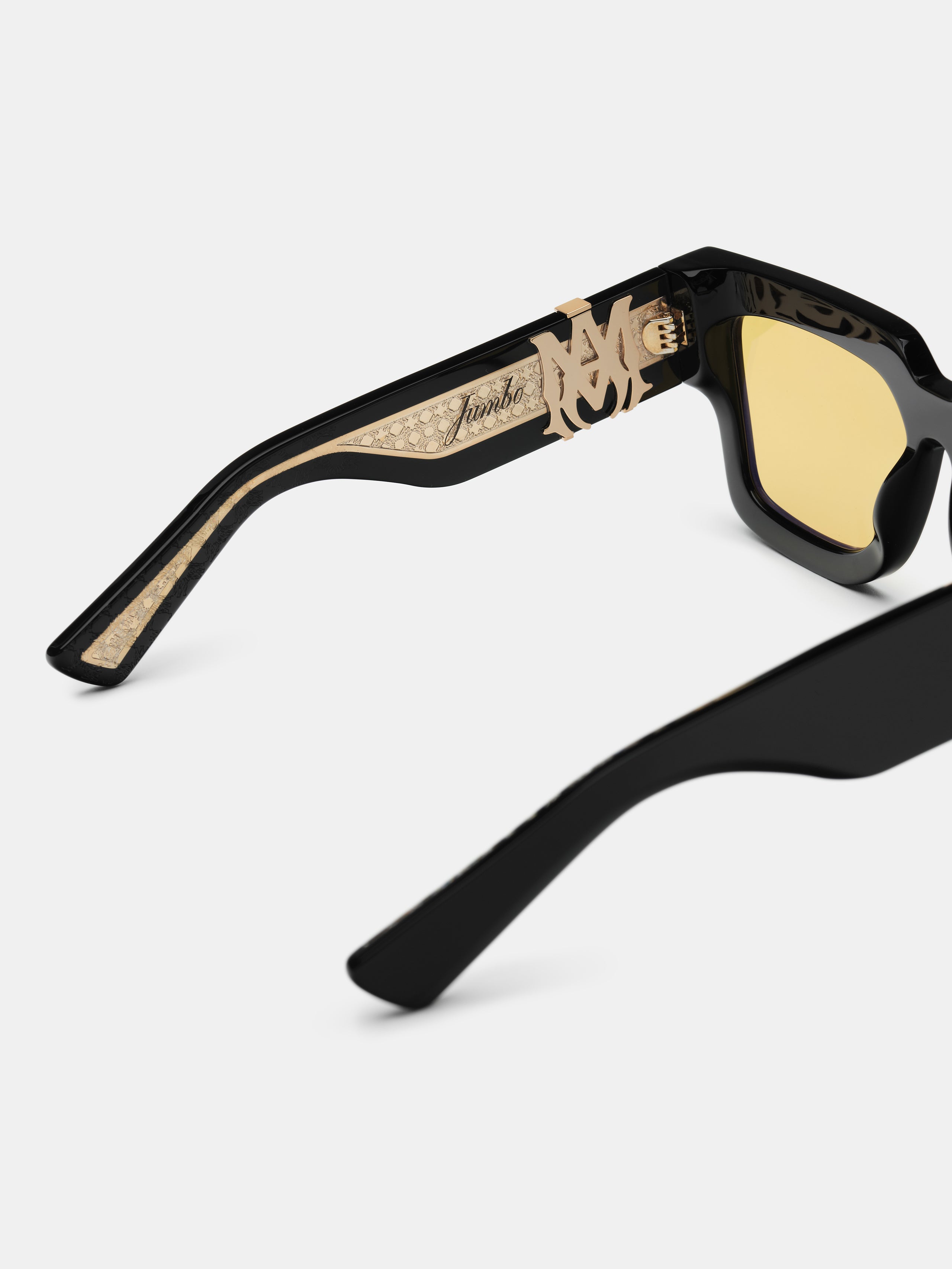 JUMBO SUNGLASSES - Black Yellow