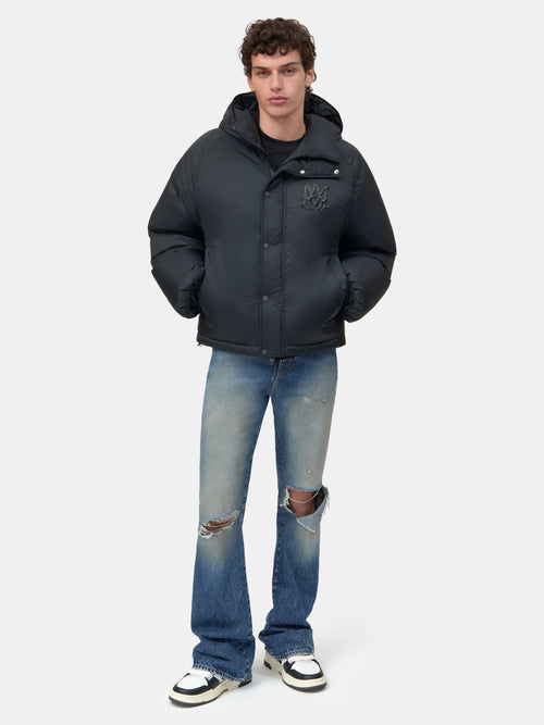 AMIRI HOODED DOWN JACKET - Black
