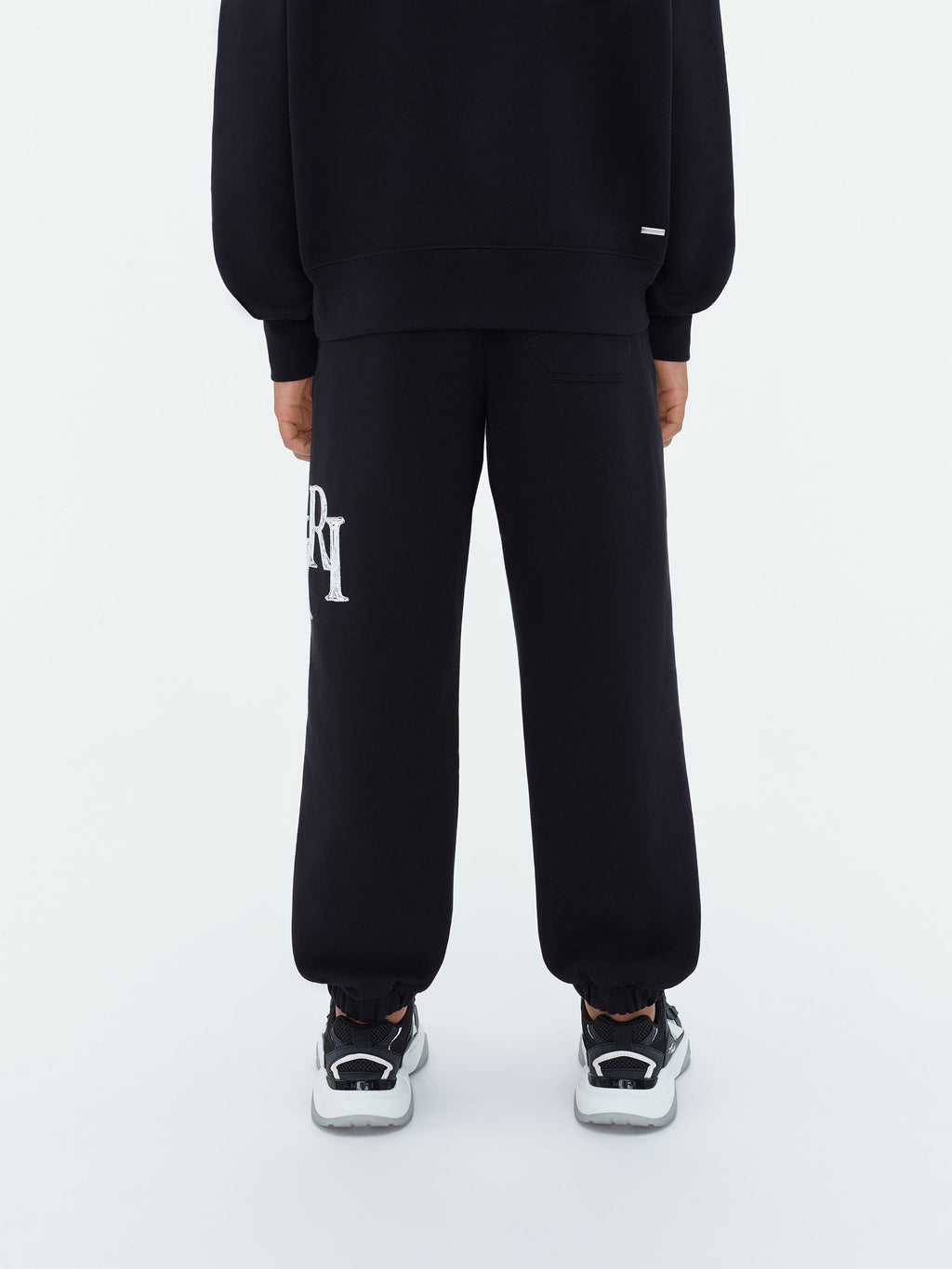 KIDS - AMIRI STAGGERED SCRIBBLE SWEATPANT - Black
