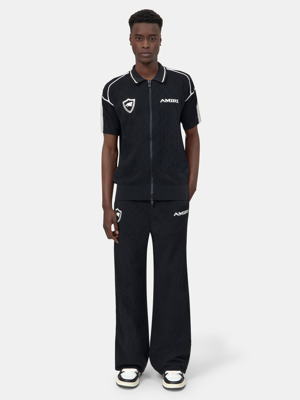 AMIRI SPORT ZIP SHIRT - Black
