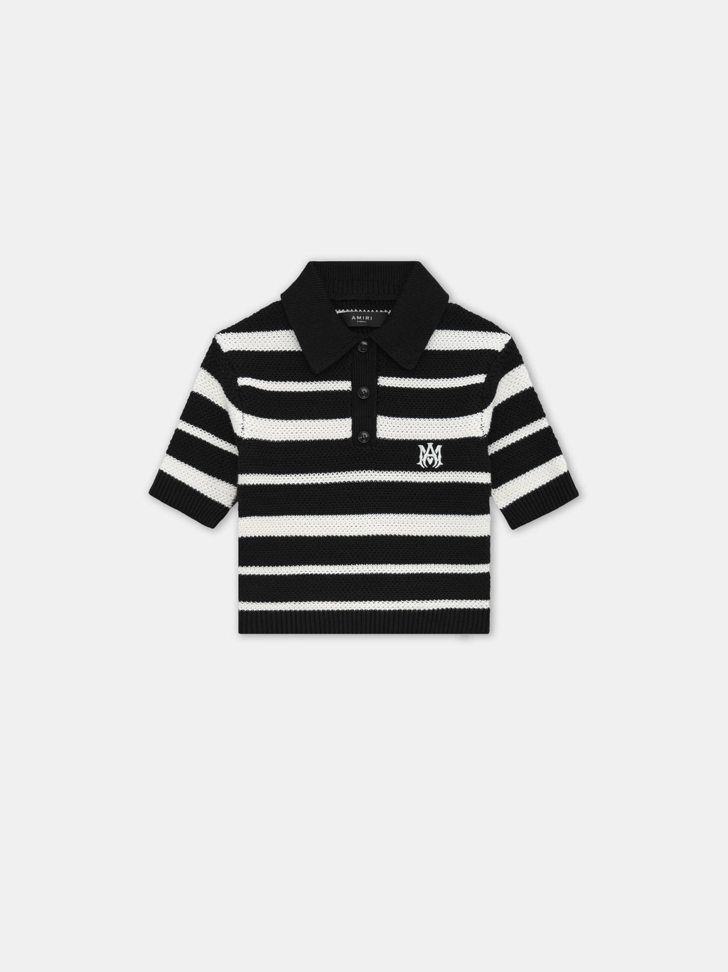 WOMEN - WOMEN'S MA STRIPED POLO - Black