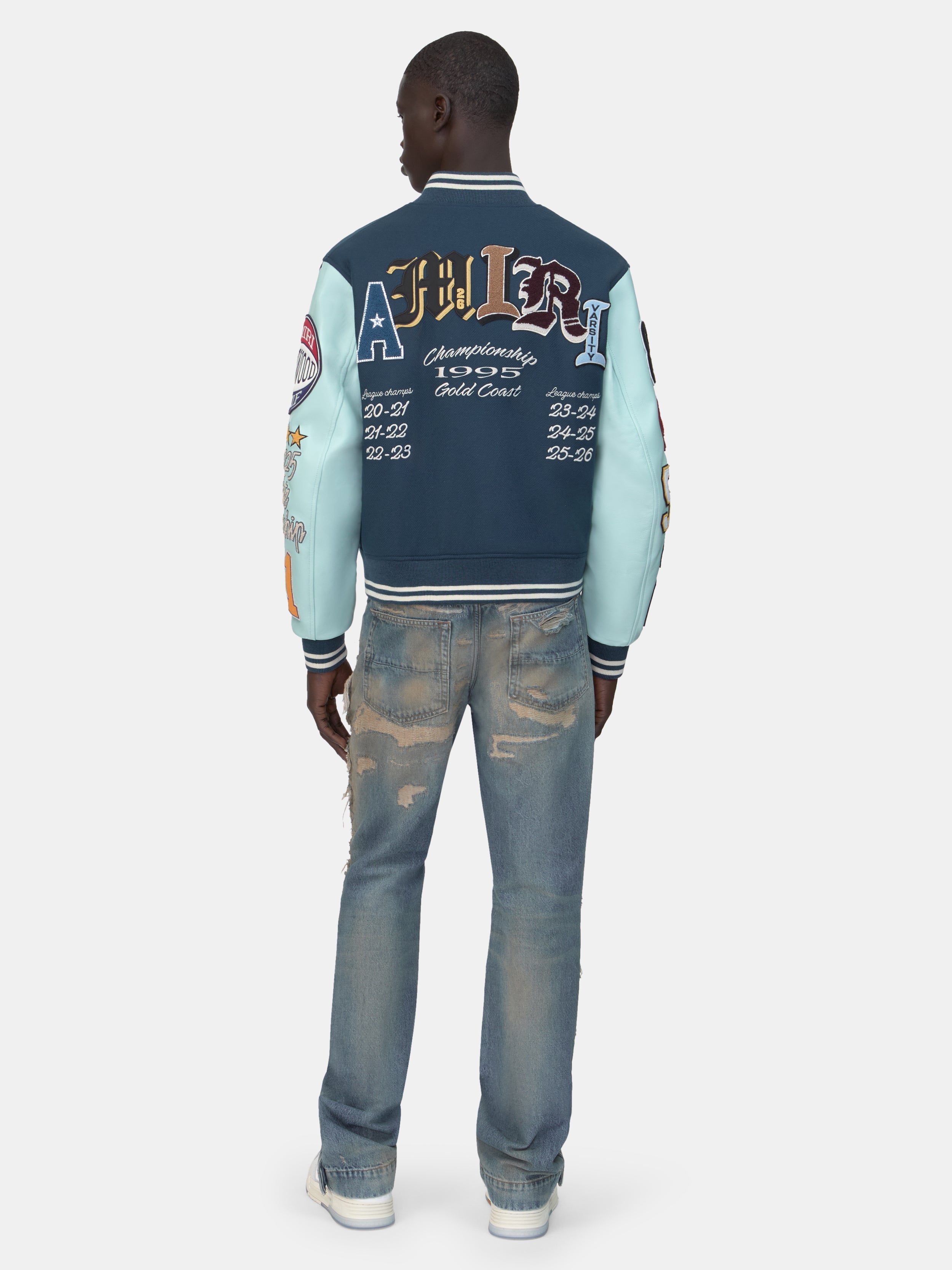 VARSITY PATCH JACKET - Blue