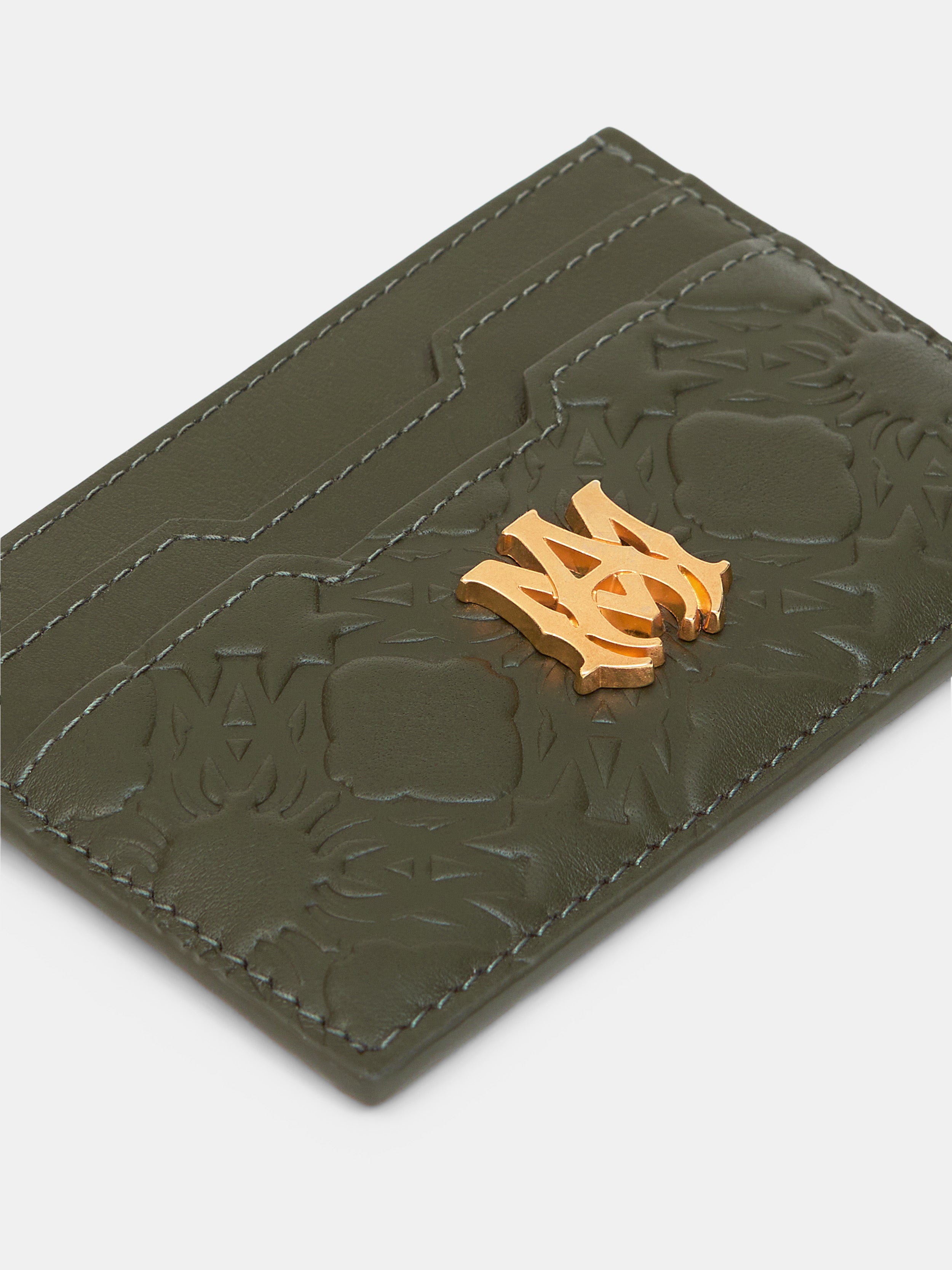 MA QUAD LEATHER CARD HOLDER - Dark Sage