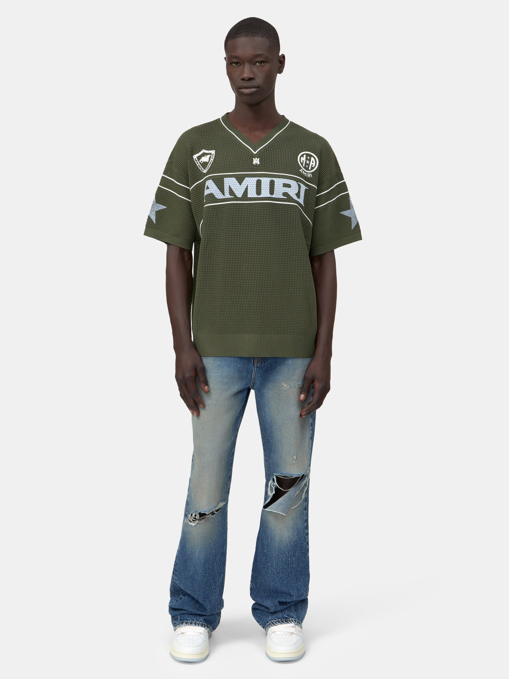 AMIRI SPORT JERSEY - Dark Sage